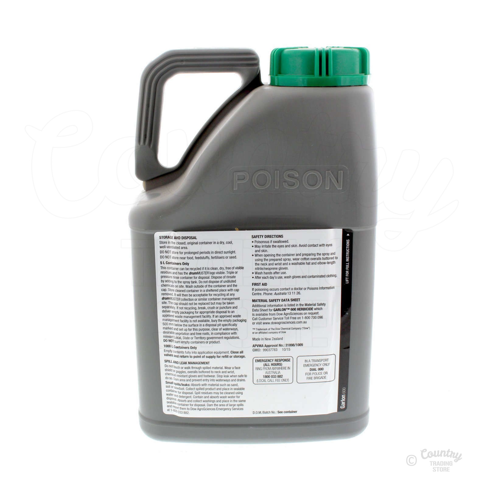 Garlon 600 Herbicide Triclopyr 5L 5 Litre Dow Broadleaf Woody Weeds