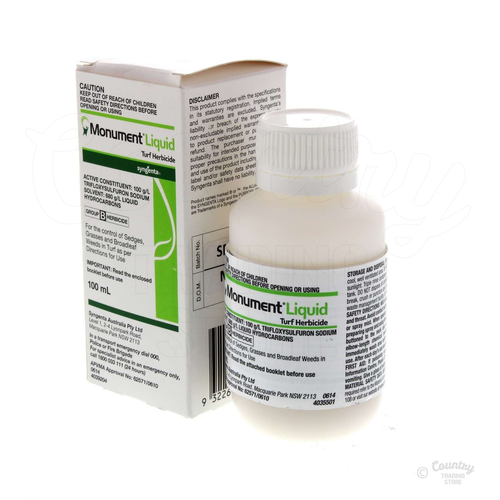 Monument Selective Herbicide Trifloxysulfuron Sodium 100ml Syngenta