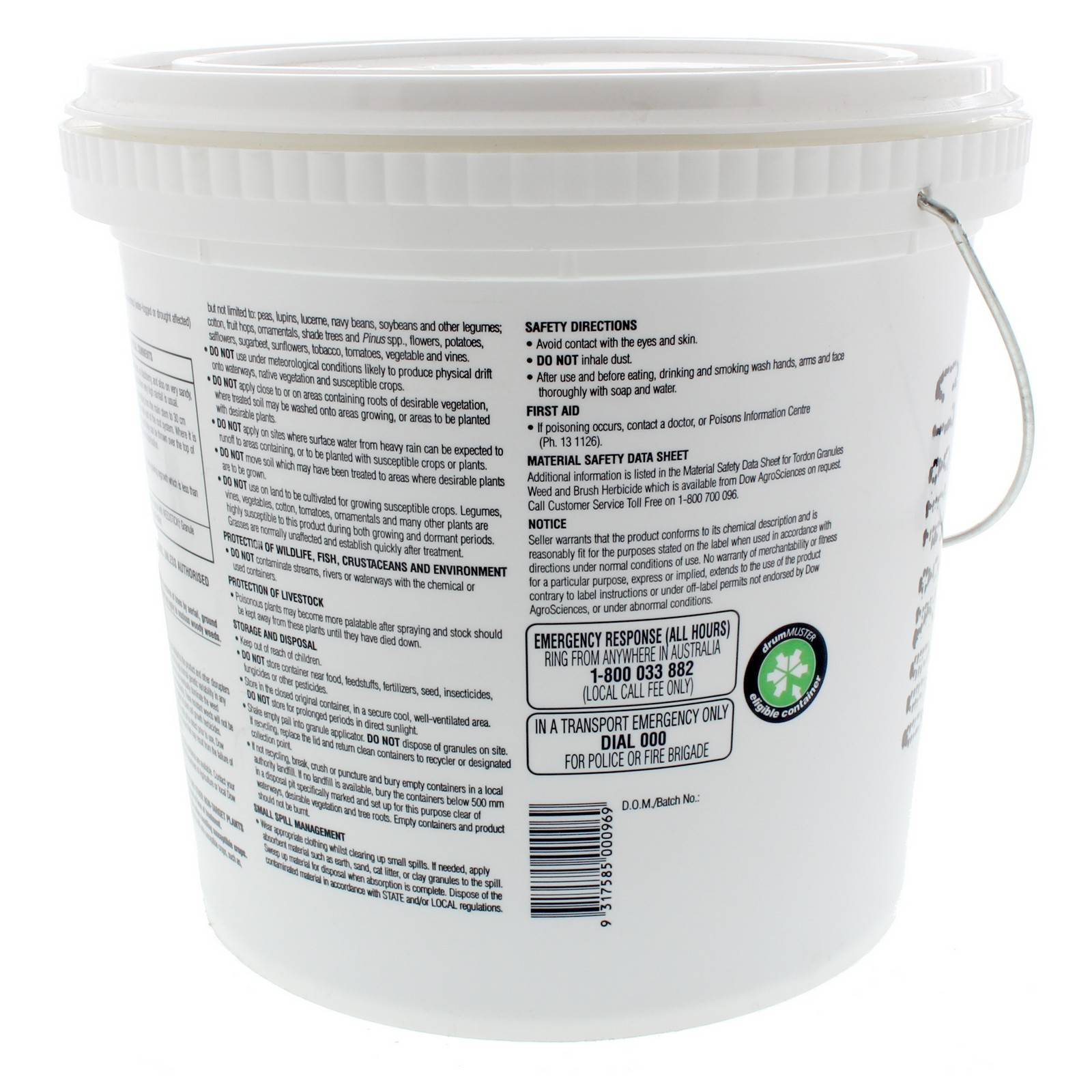 Tordon Granules 20g/kg Picloram Broadleaf Weed Brush Killer Dow 5kg eBay