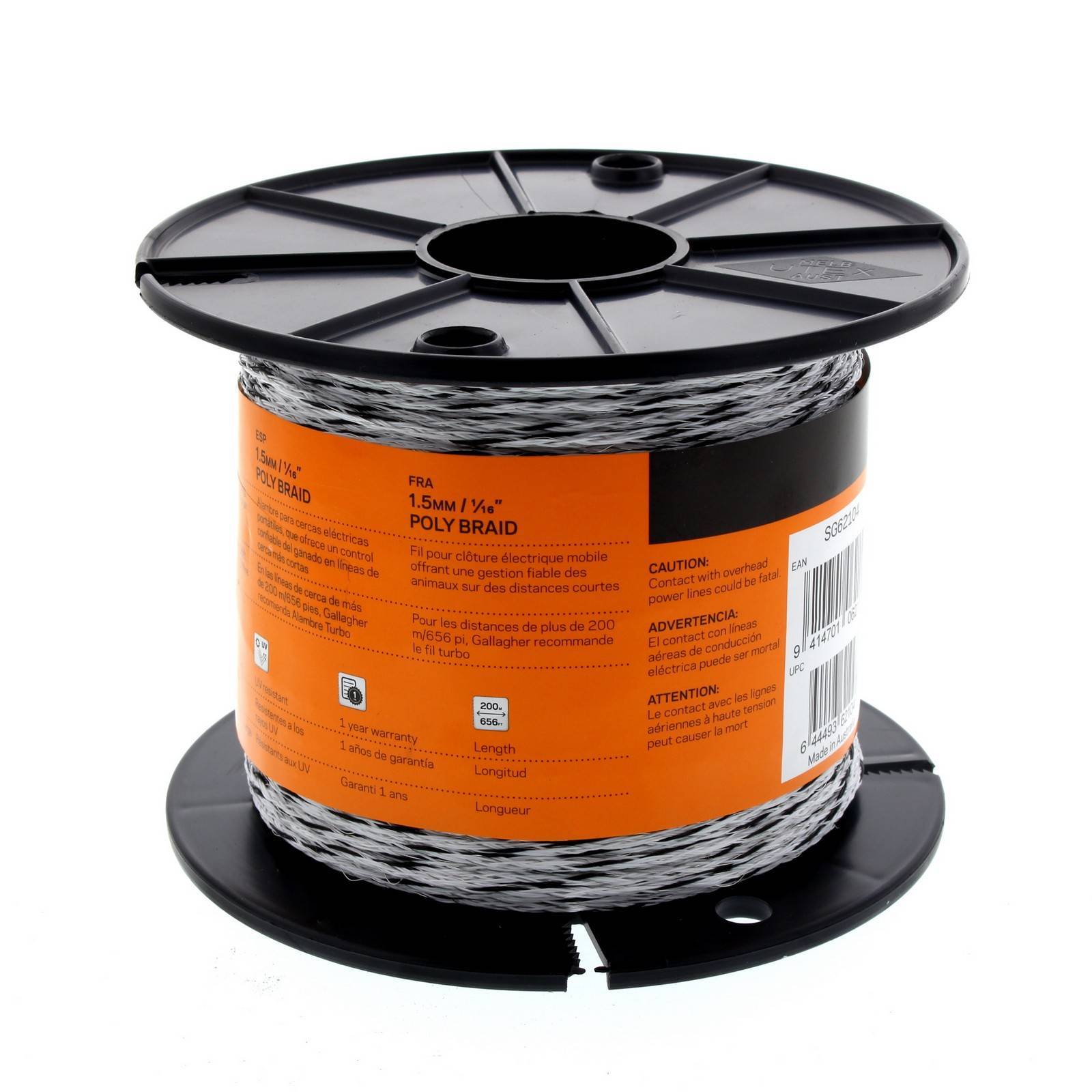 Poly Braid 6 Strand 200m (656 ft) Electric Fencing G62104 Gallagher eBay