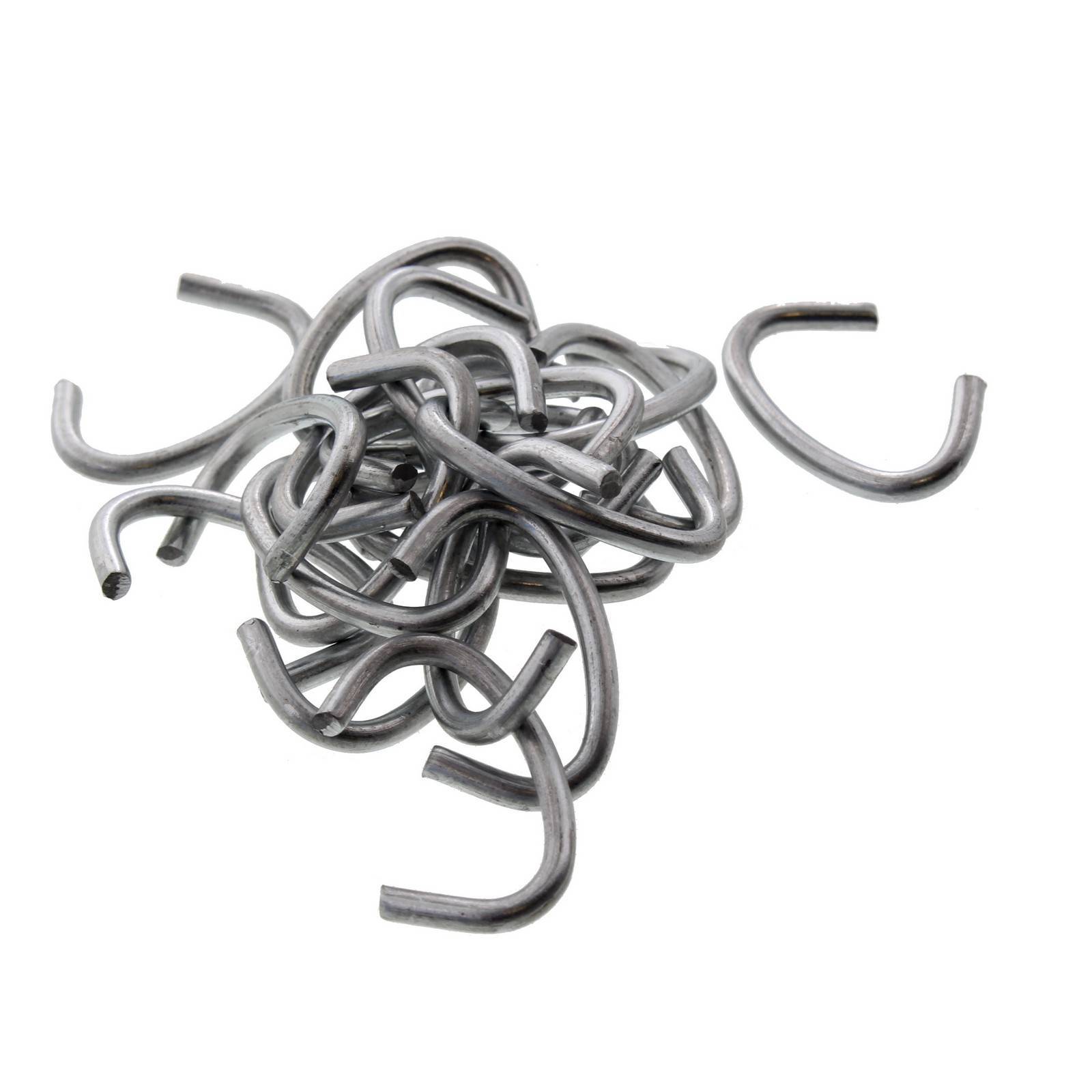 Netting Clips 19mm x 2.24mm Heavy Duty Galvanised Steel 500Pk Whites