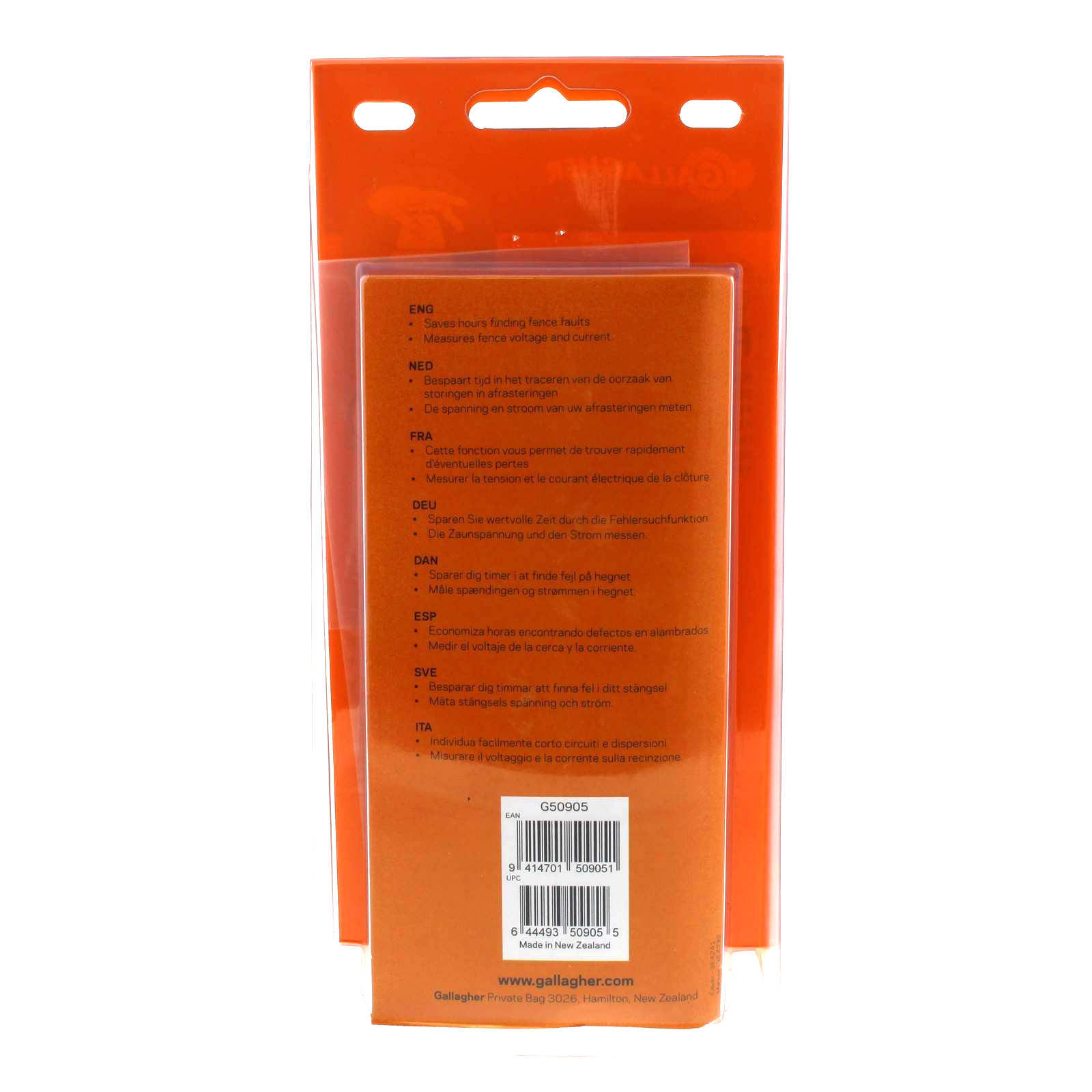 Gallagher G50905 Fault Finder Volt/Current Meter Electric Fencing Fence