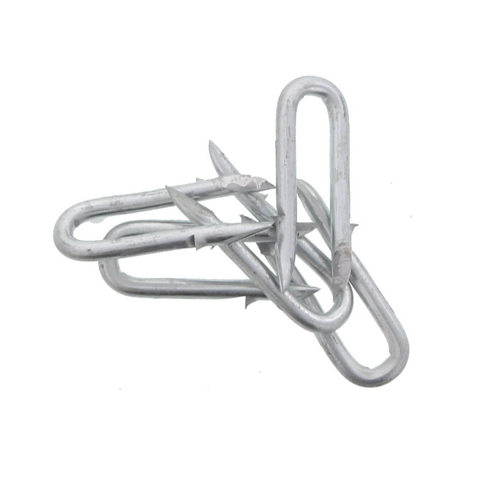 Barbed Staples 40 x 4mm 500g Fence Whites Wires Razor Sharp Galvanised