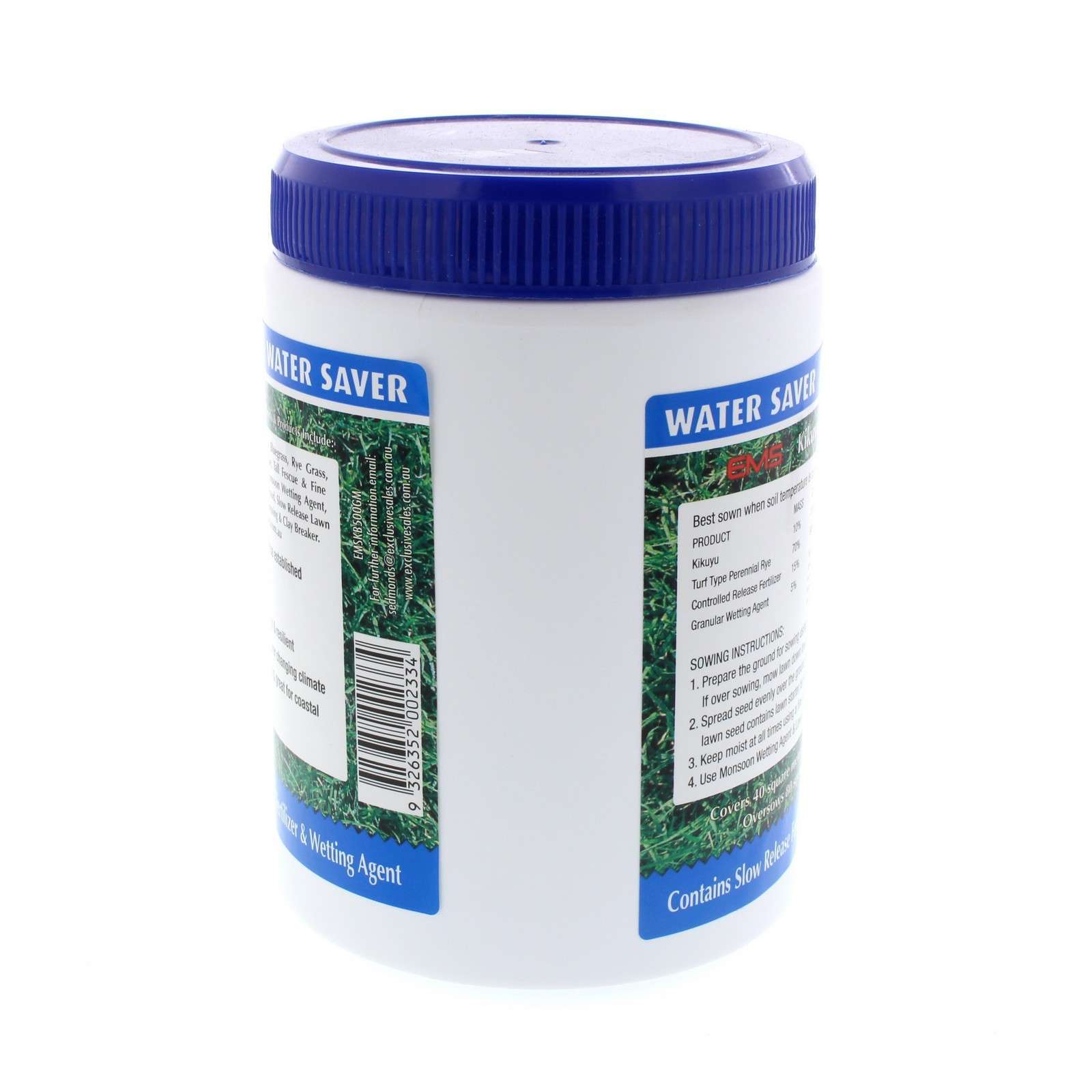 Grass Seed Fine Kikuyu Blend Contains Slow Release Fertiliser 500g Lawn