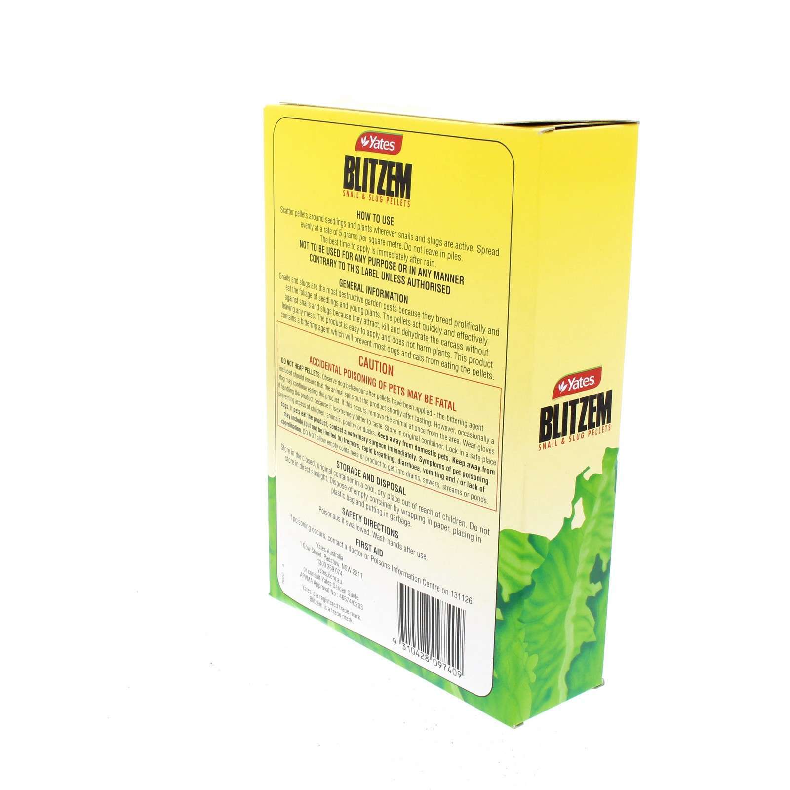 Blitzem Snail And Slug Pellets Child Taste Deterrent Mould Resistant