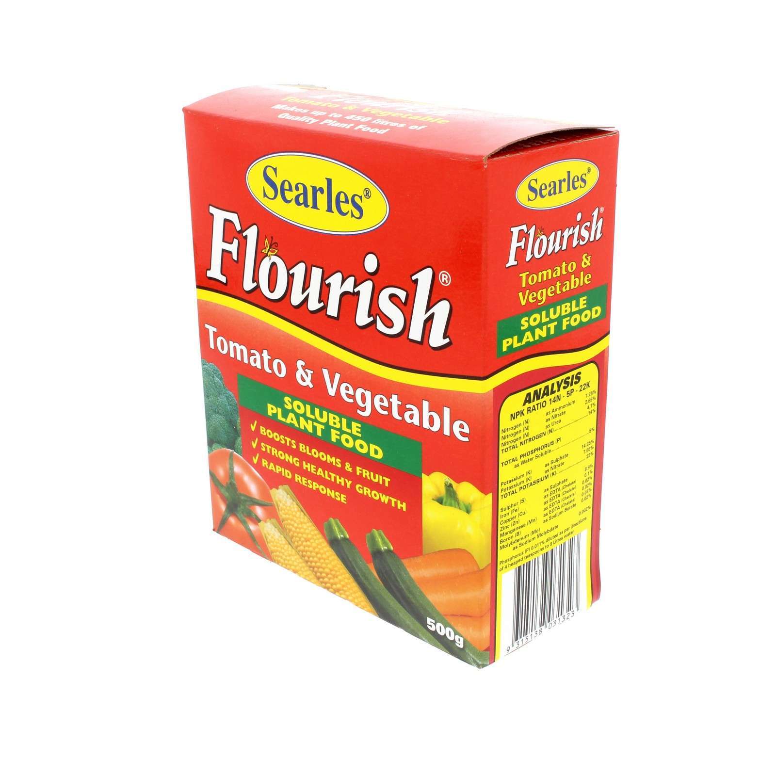 Flourish Tomato and Vegetable Soluble Plant Food Searles 500g