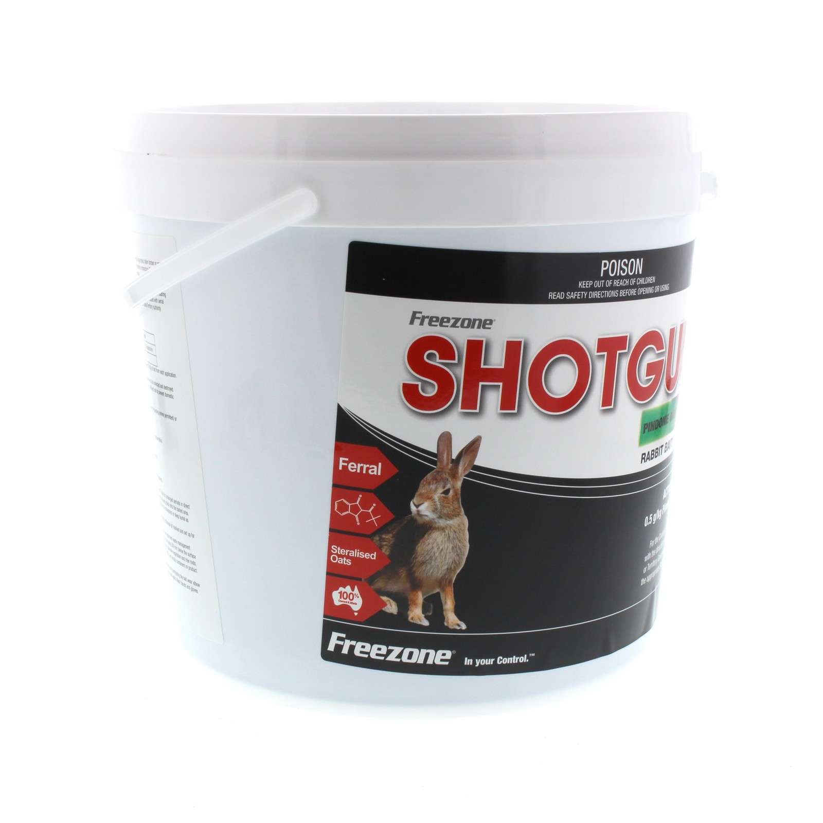 Shotgun Pindone Rabbit Bait Oatbait Freezone 2.5kg Anticoagulant Oat