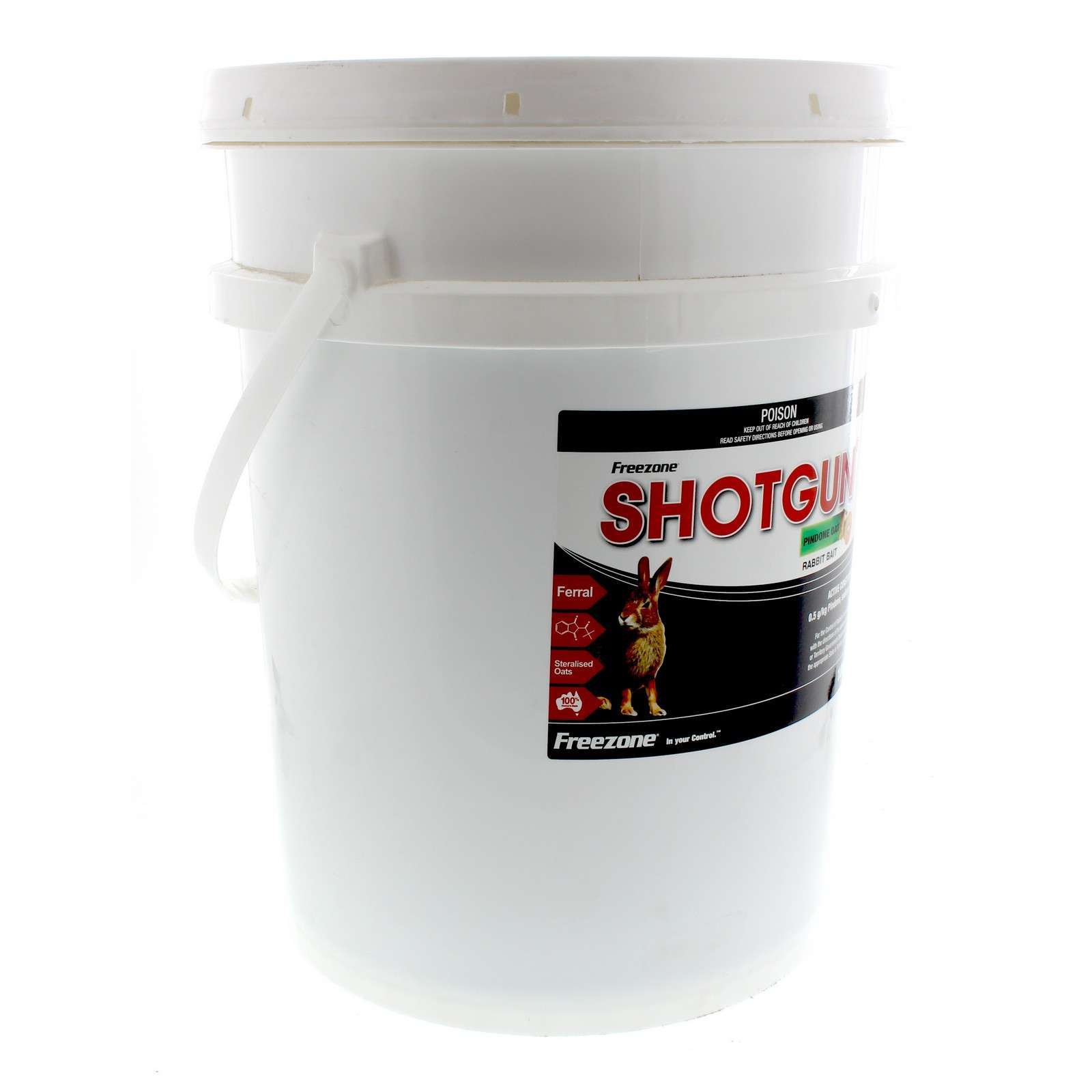 Shotgun Pindone Oat Rabbit Bait Oatbait Freezone 10kg Anticoagulant Oat