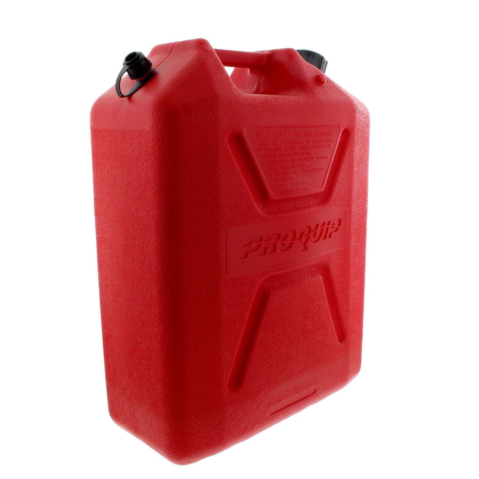 Jerry Can Plastic 20L Red Fuel Can Slip Resistant Australian Standard
