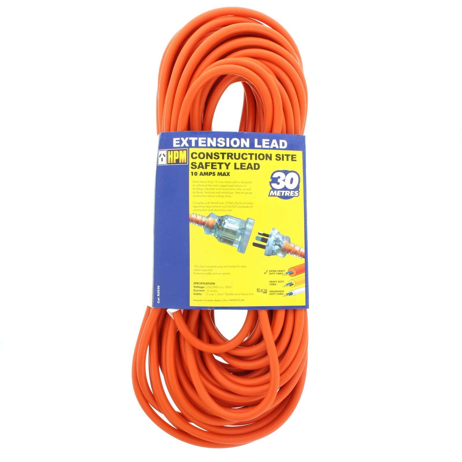 Extension Lead 30m 15 Amp Cable Extra Heavy Duty for 10 Amp Current 3