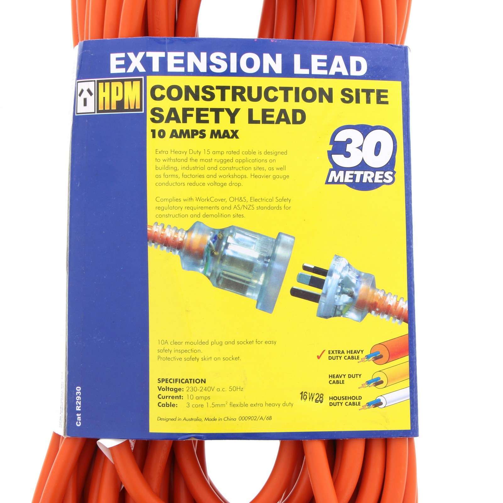 Extension Lead 30m 15 Amp Cable Extra Heavy Duty for 10 Amp Current 3