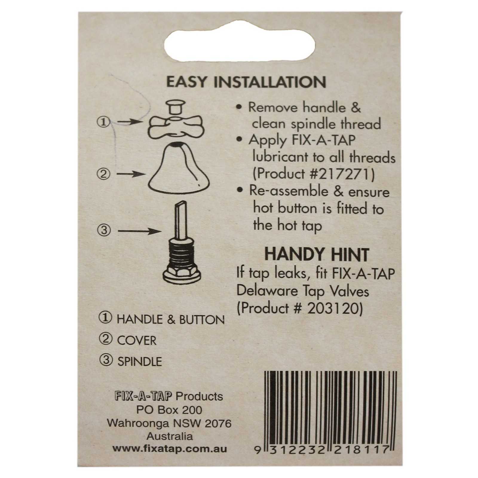 FixATap Tap Buttons Hot And Cold 19mm x 5mm Deep 218117 Plumbing eBay