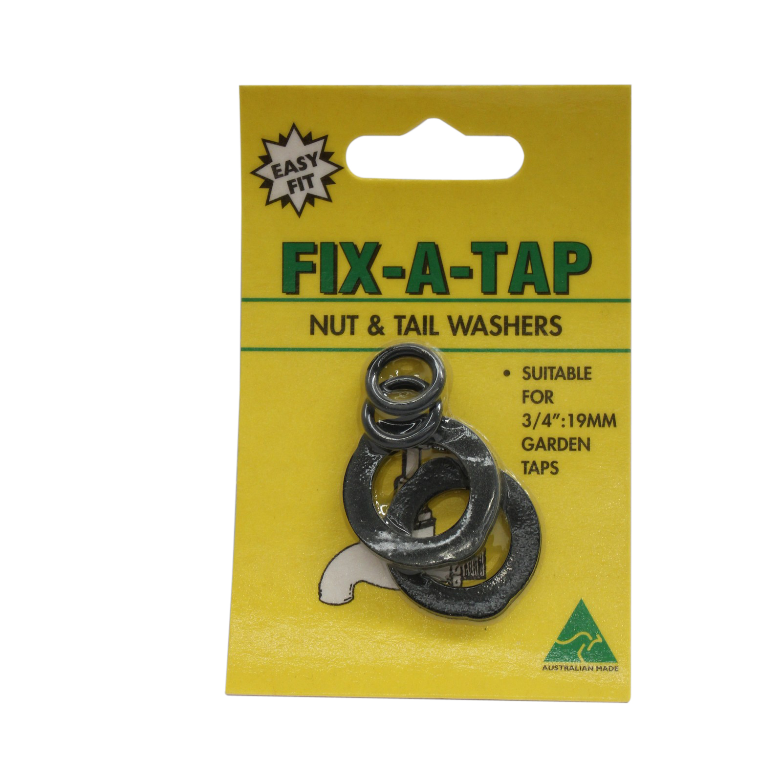 FixATap Nut And Tail Washers Suits 3/4 Inch 19mm Garden Taps 405036