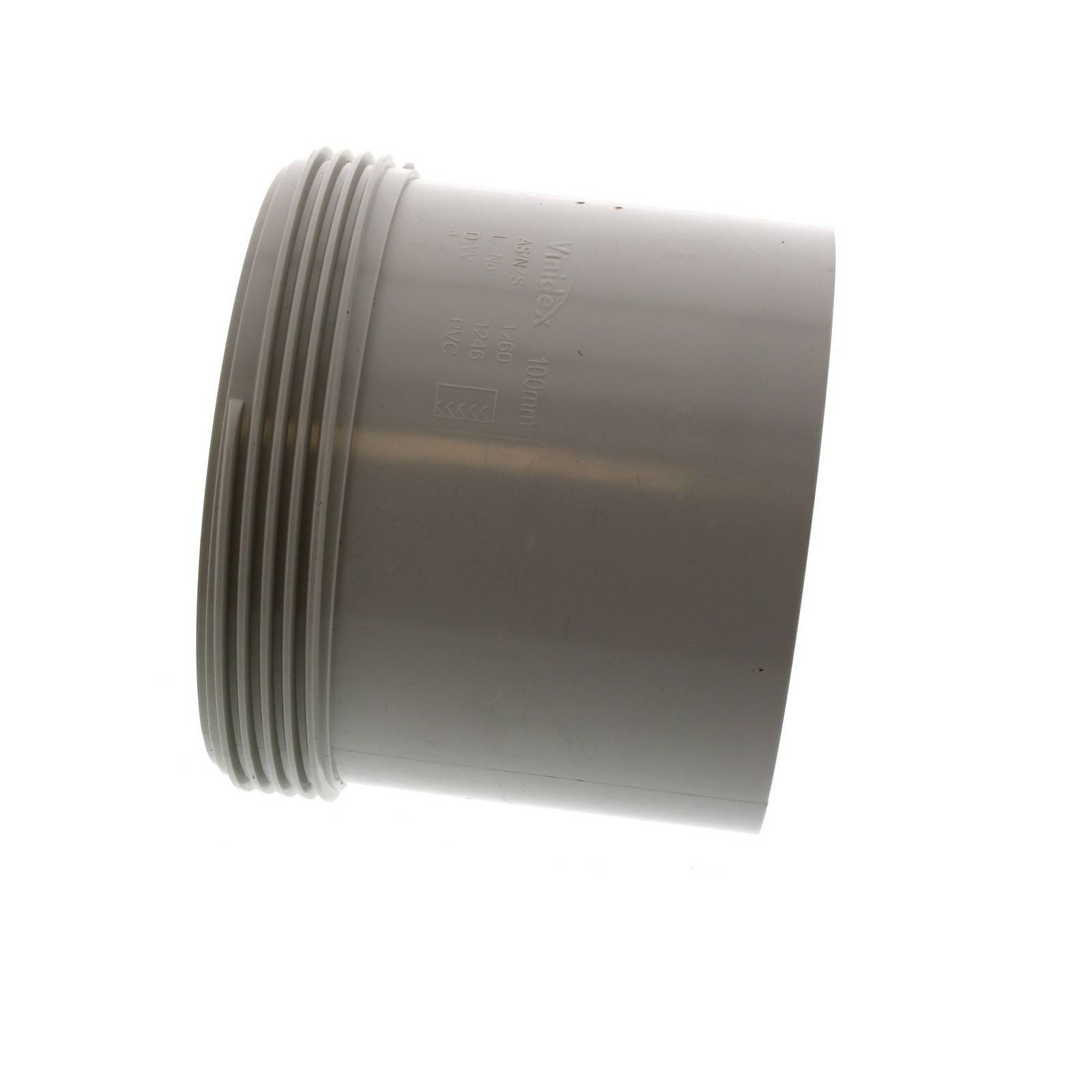 Stormwater Coupling Access DWV Threaded 100mm Repair Fitting PVC