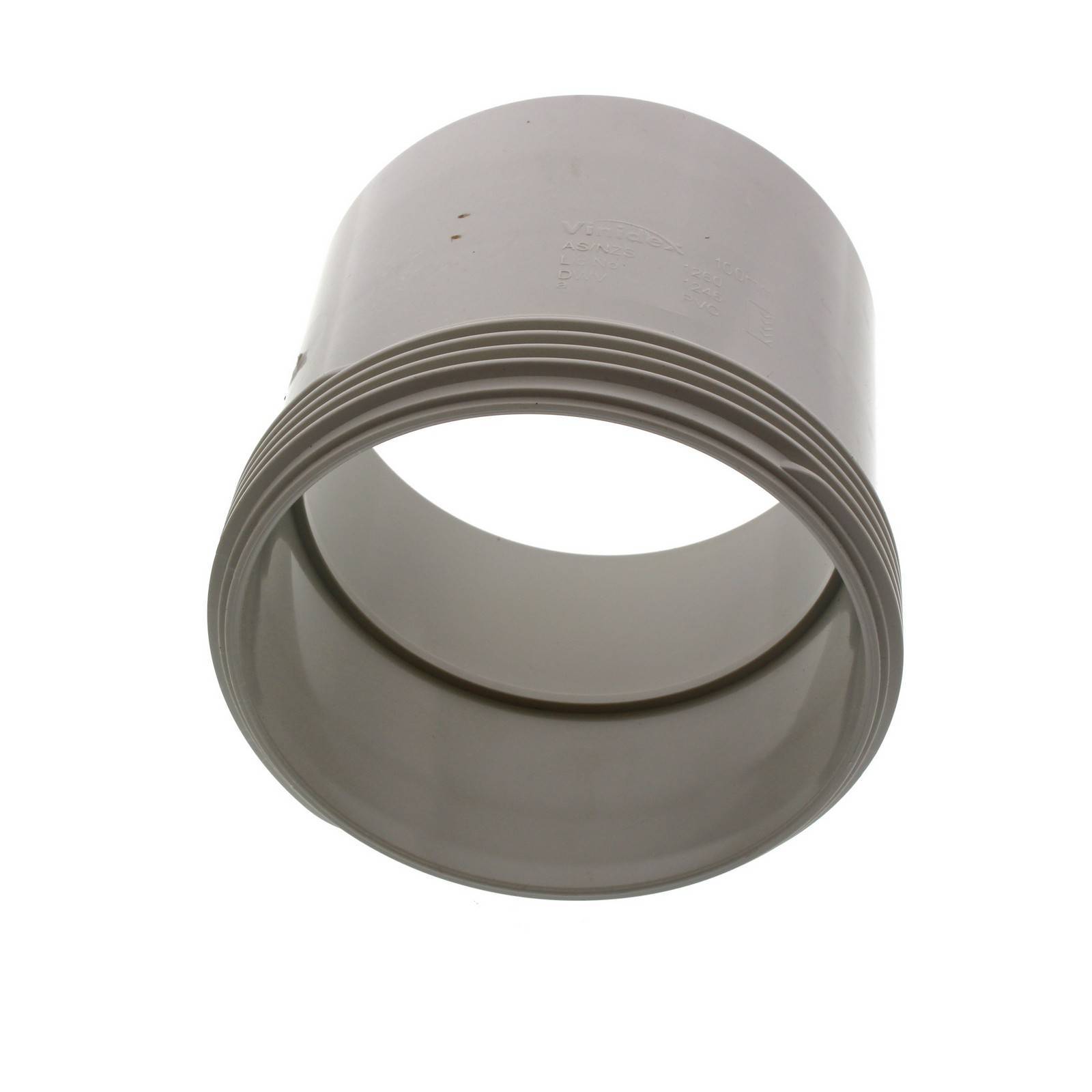 Stormwater Coupling Access DWV Threaded 100mm Repair Fitting PVC
