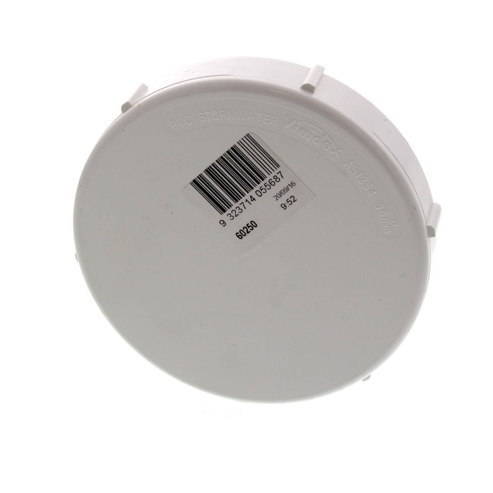 Stormwater Cap 90mm Threaded Repair Fitting PVC Irrigation Pipe DWV