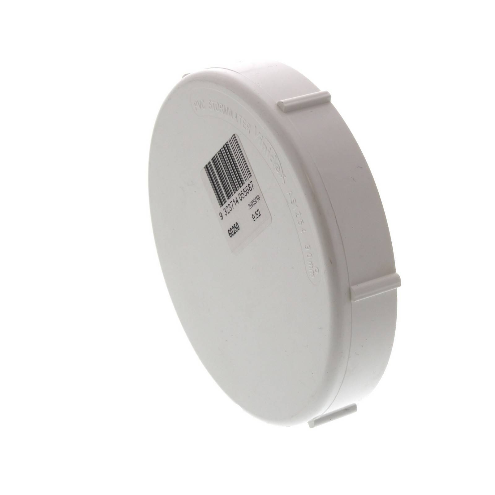 Stormwater Cap 90mm Threaded Repair Fitting PVC Irrigation Pipe DWV