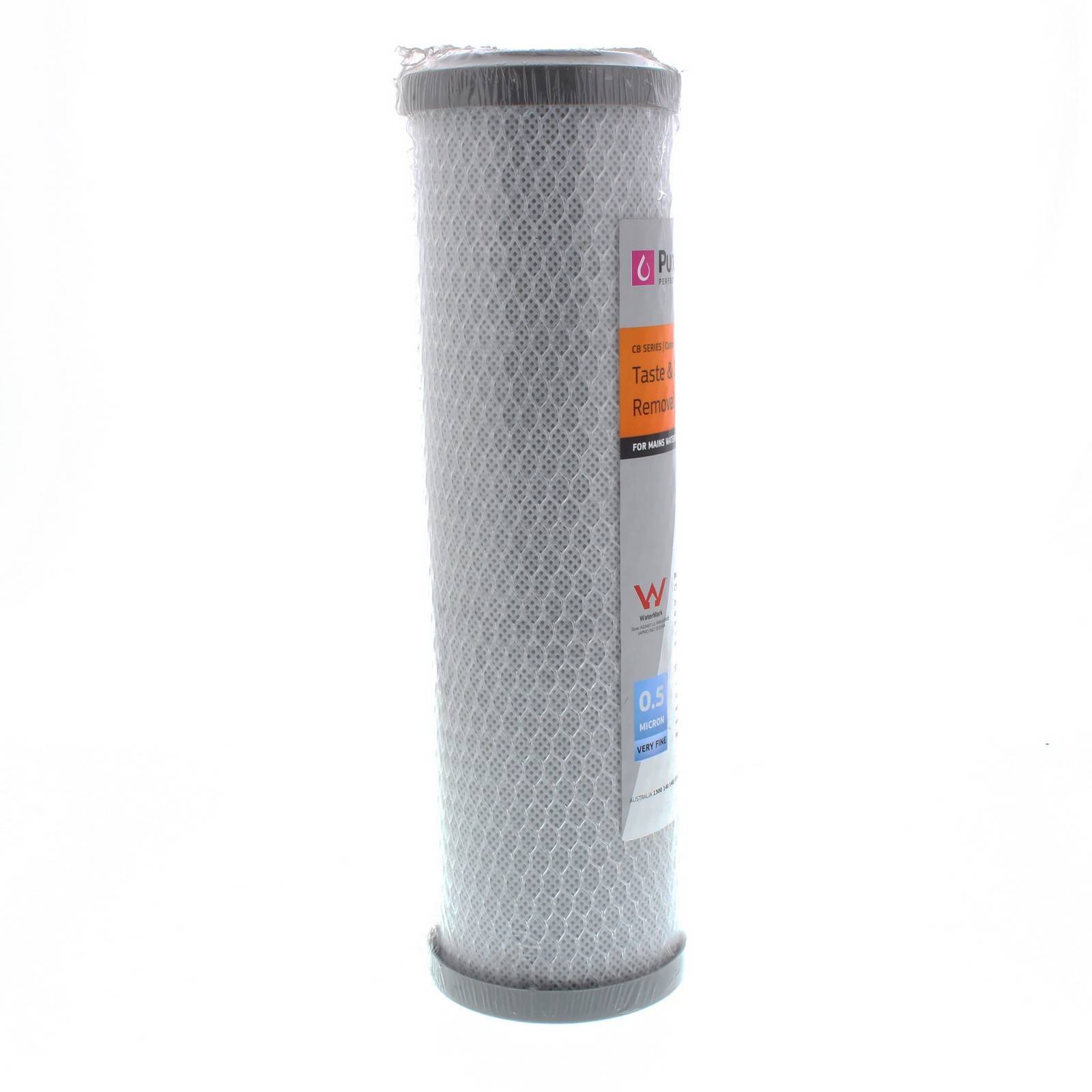 Carbon Block Water Filter Cartridge 10 Inch 0.5 Micron Cyst Removal