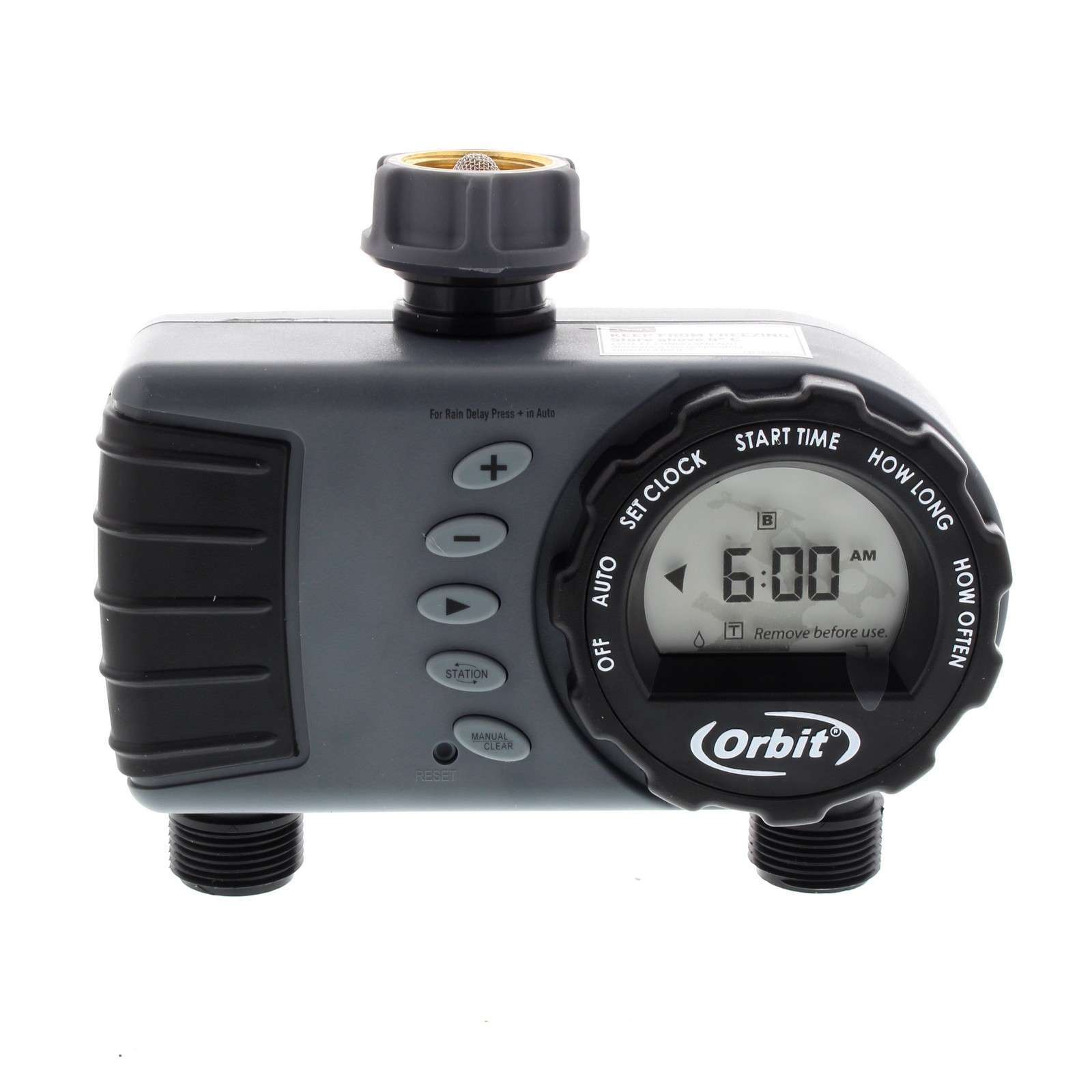Orbit Tap Timer 1 Dial 2 Outlet Automatic Controller Garden Irrigation