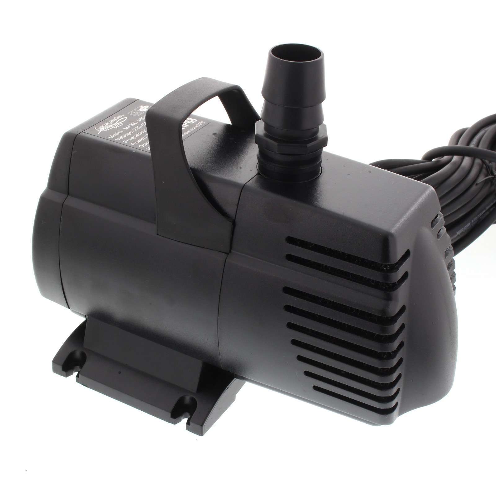 Pond Pump Mako 9000 200W Max Flow 8000 L/h Max Head 5.0m 10m Cable