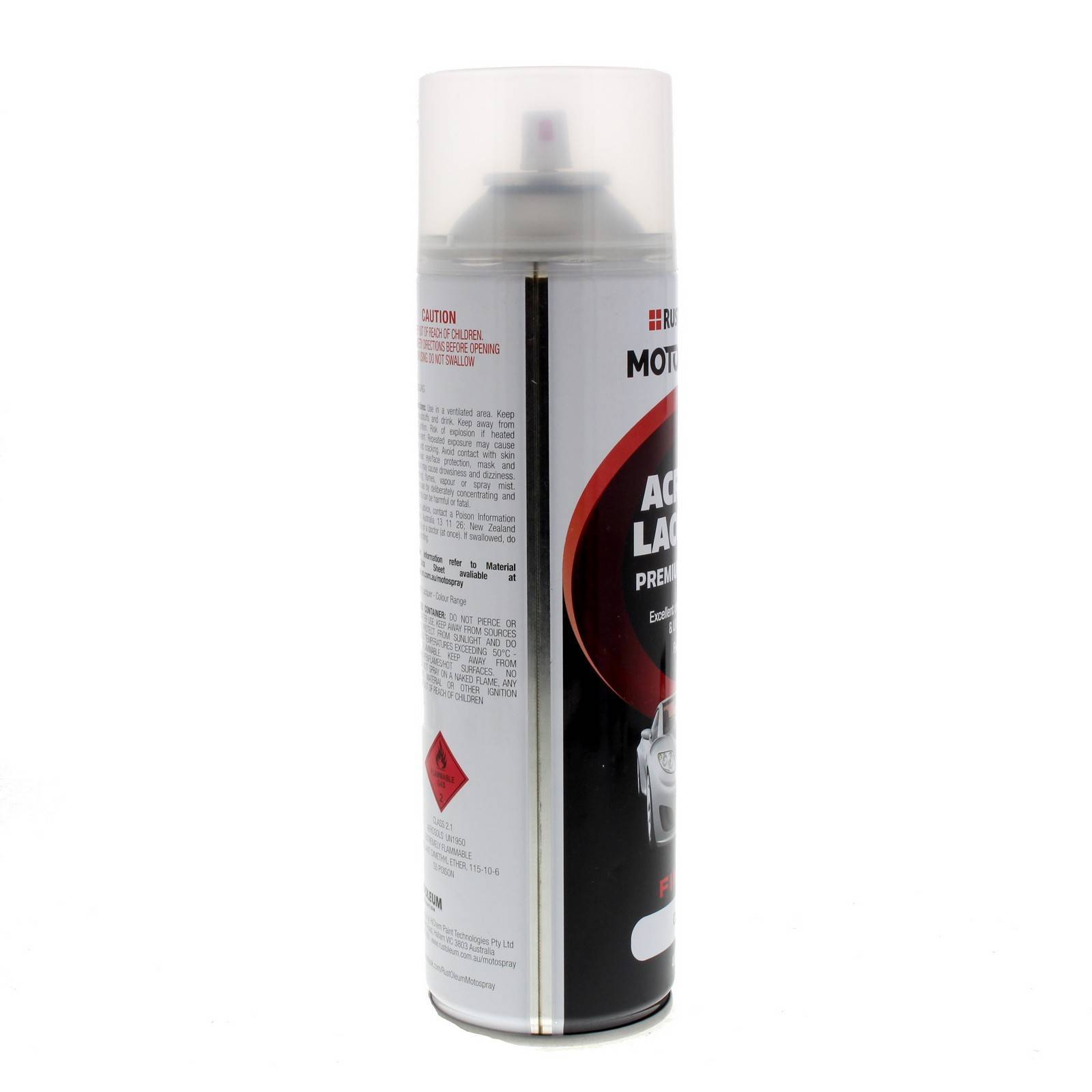 Top Coat Clear Spray Acrylic Lacquer Paint Can 400g Motospray