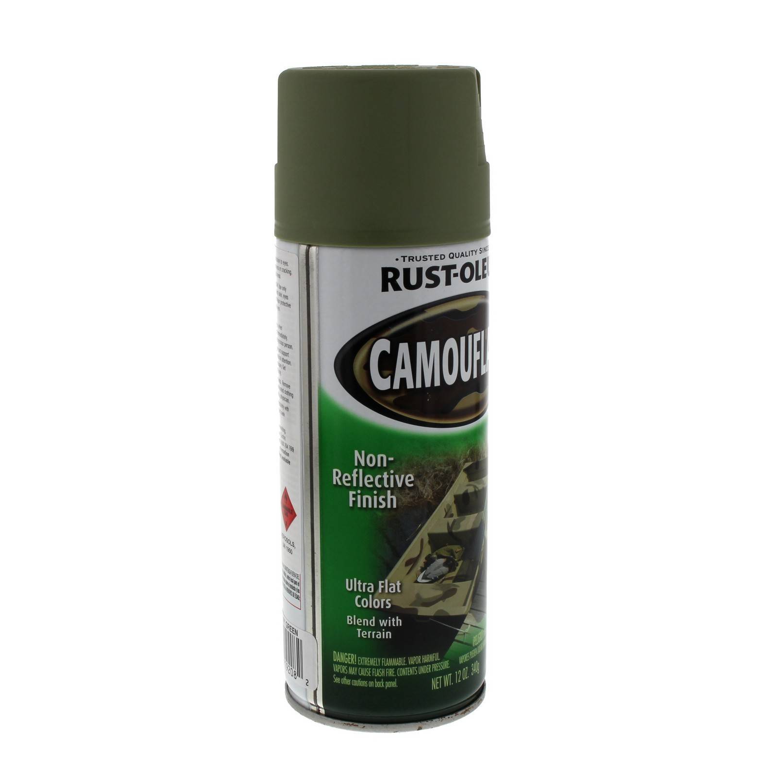 Camouflage ARMY GREEN NonReflective UltraFlat Finish Camo 340g