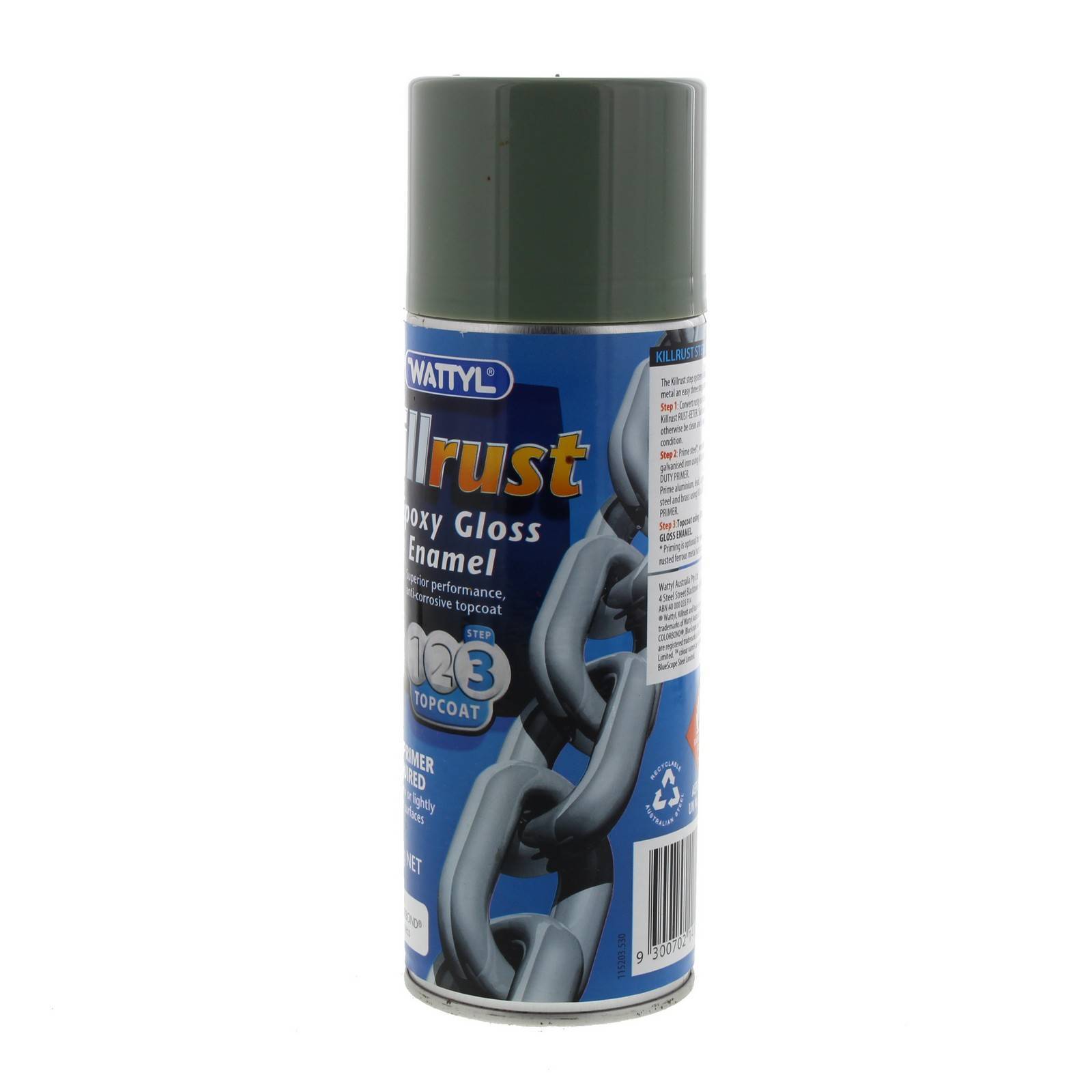 Killrust Gloss Enamel Colourbond Wilderness Aero Spray Paint 300g