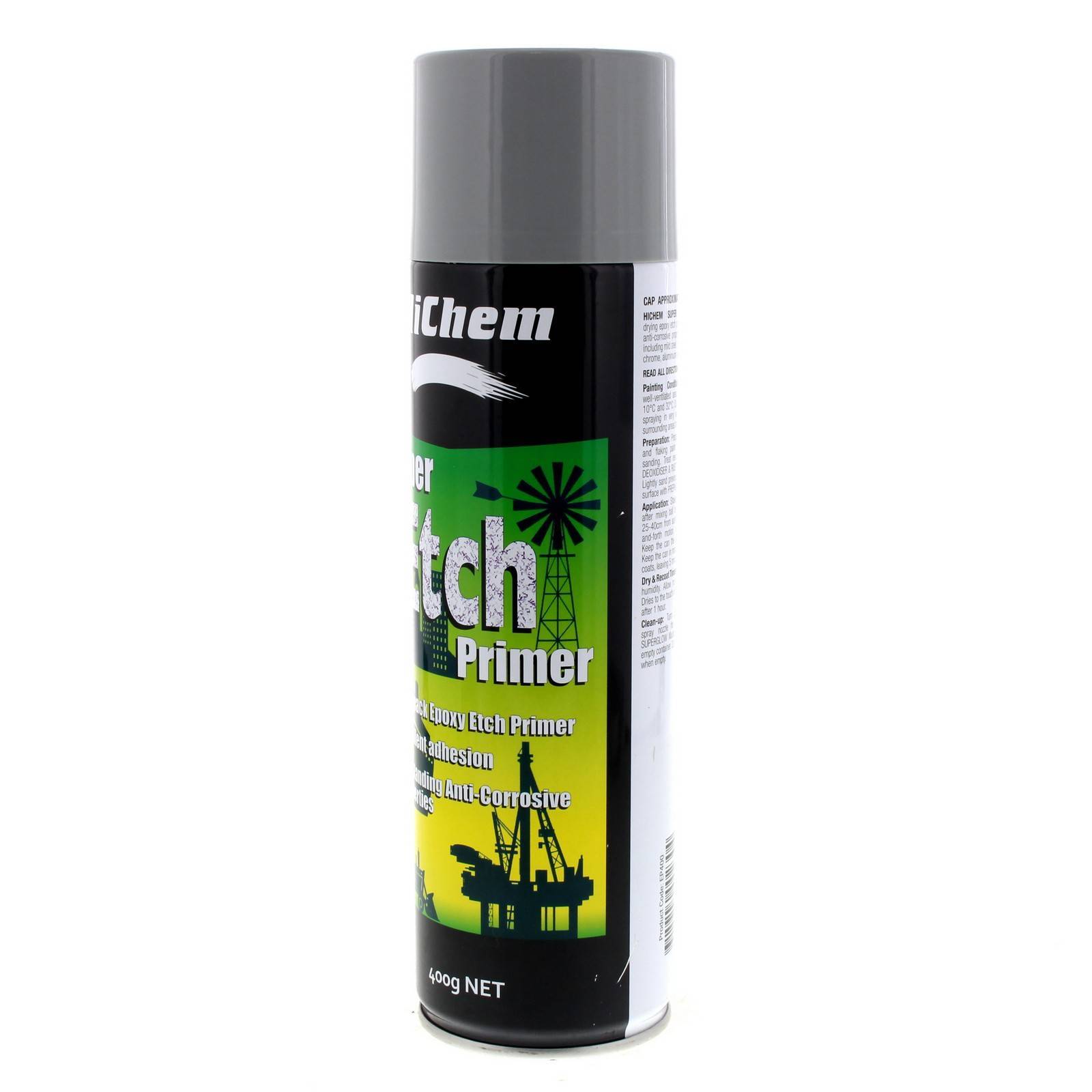 Primer Super Etch Spray Can 400g HiChem Fast Drying Time Sandable