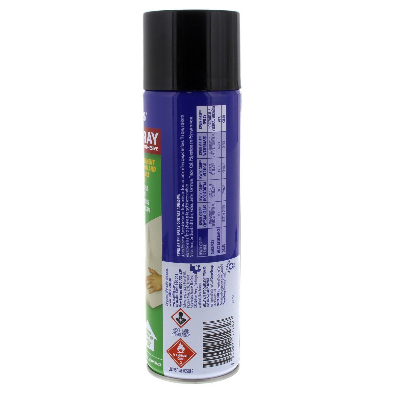 Kwik Grip Spray Contact Adhesive Strong Durable Bond Aerosol Spray Can 350g 9300697119827 eBay
