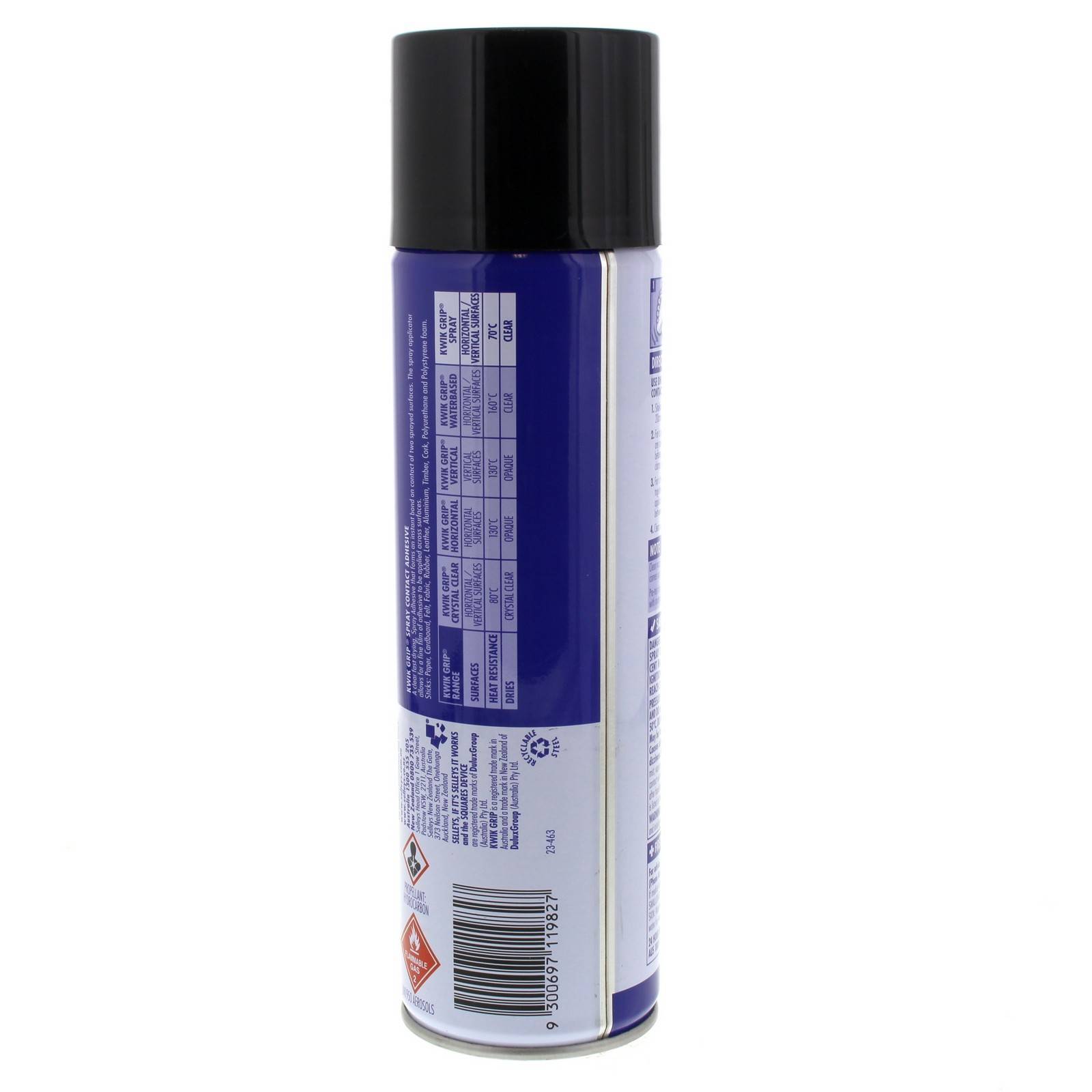 Kwik Grip Spray Contact Adhesive Strong Durable Bond Aerosol Spray Can 350g 9300697119827 eBay