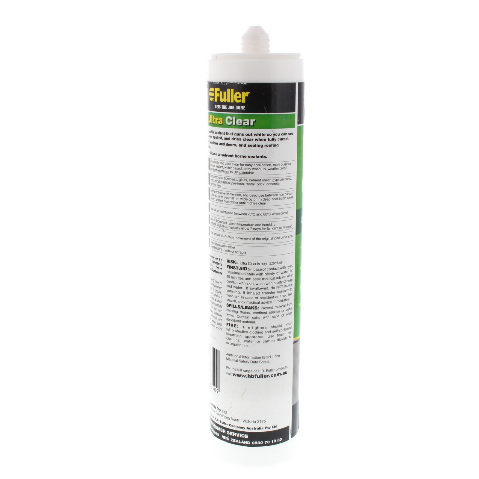 Sealant Ultra Clear Flexible Sealant Polycarbonate Roofing 300g Max
