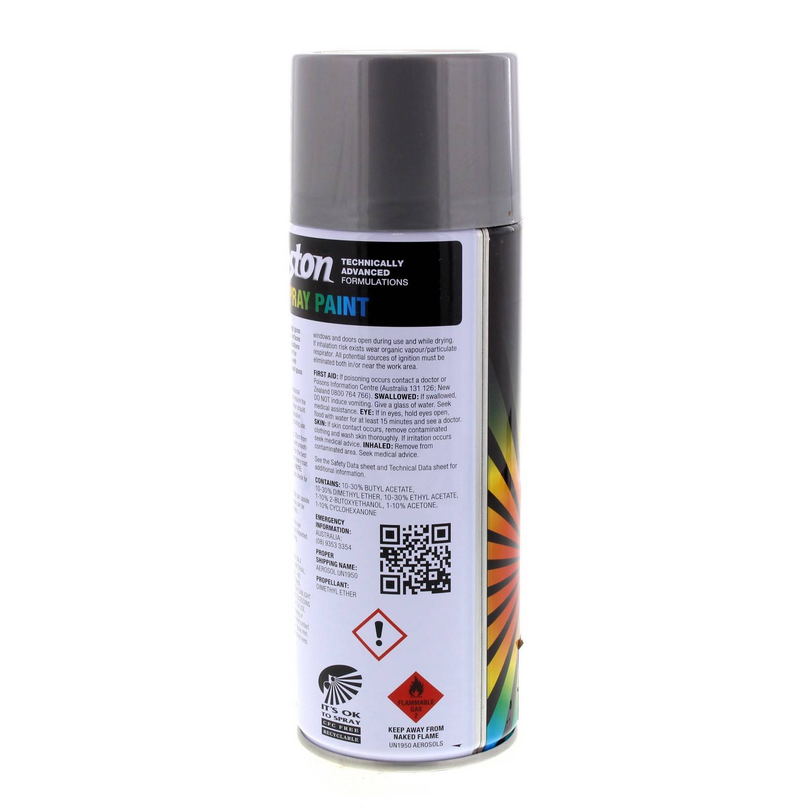 Metallic Silver Spray Paint Can 250g Boston Quick Drying Rust