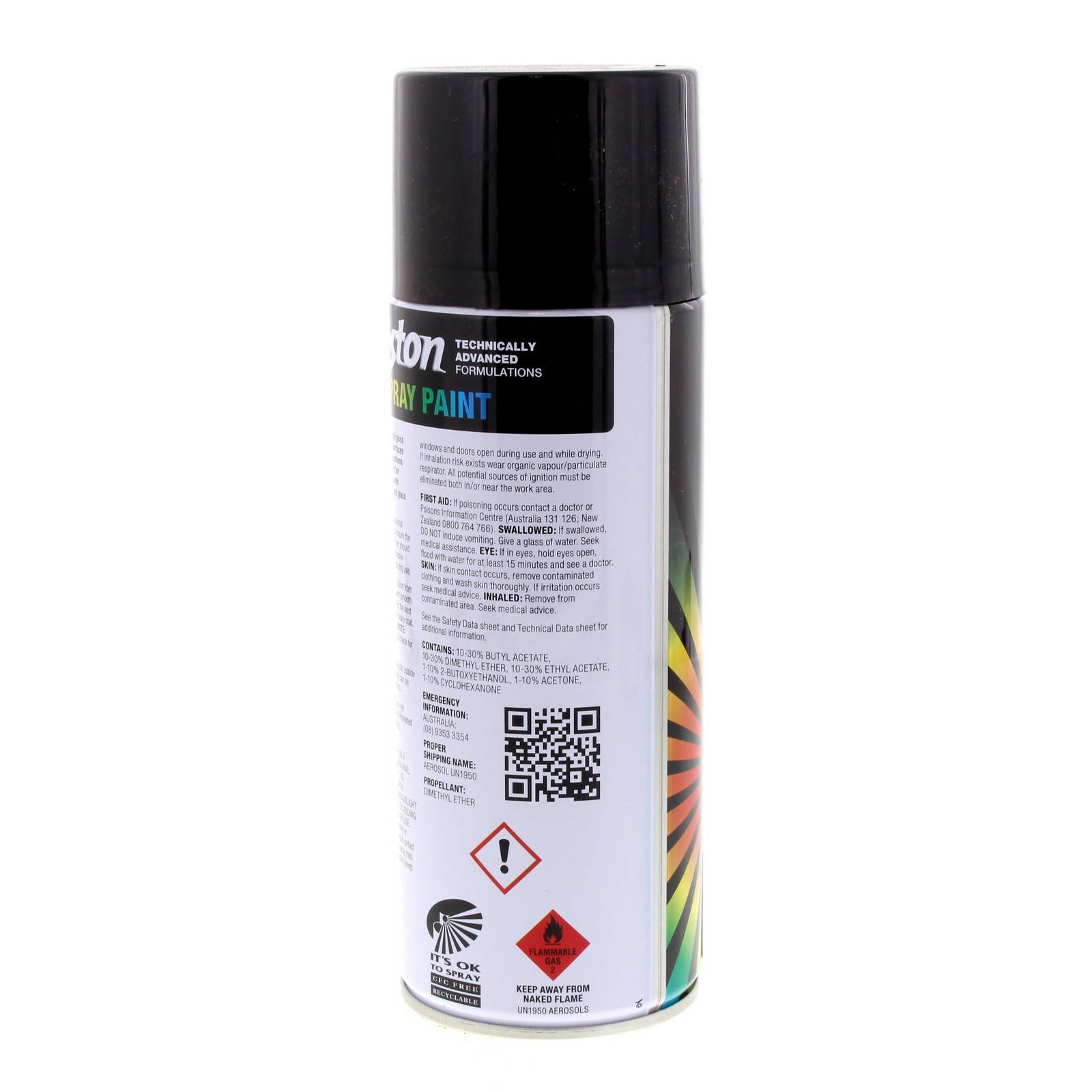 Matt Black Spray Paint Can 250g Boston Quick Drying Rust Prevention 6