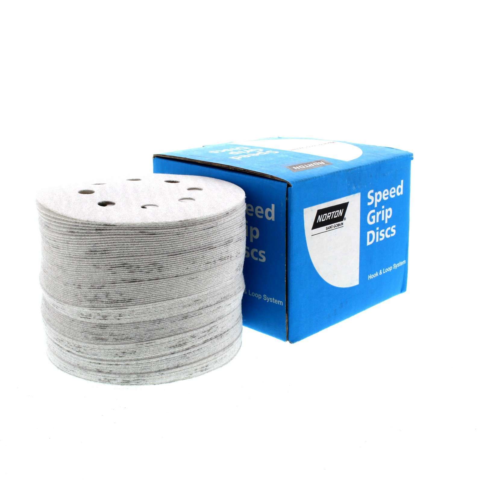 Sanding Discs 120 Grit No Fill Speed Grip 125mm 8 Hole 100 Discs Norton