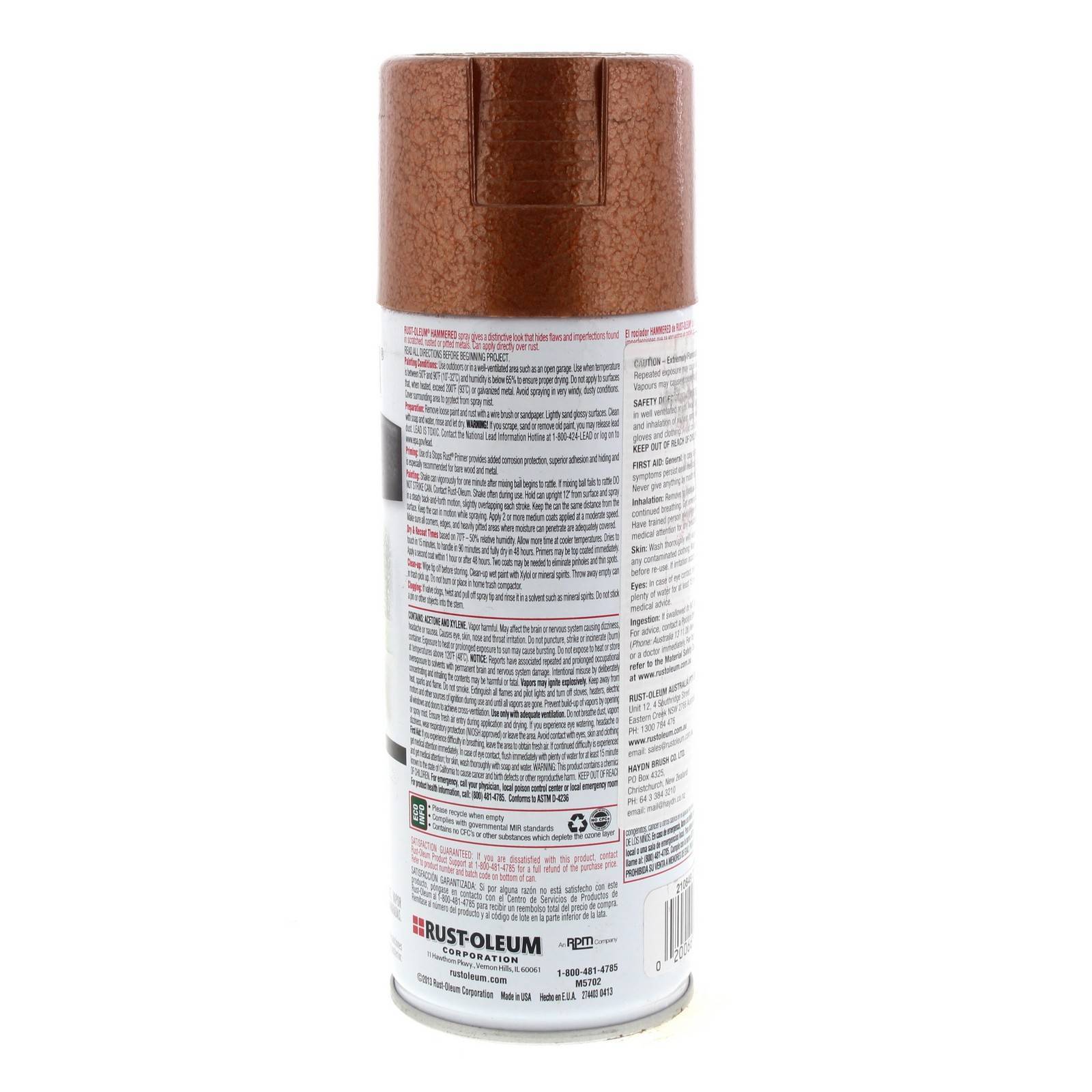 Hammered Copper Spray Paint Can 340g Rustoleum Rust Prevention Patented 3 Pack eBay