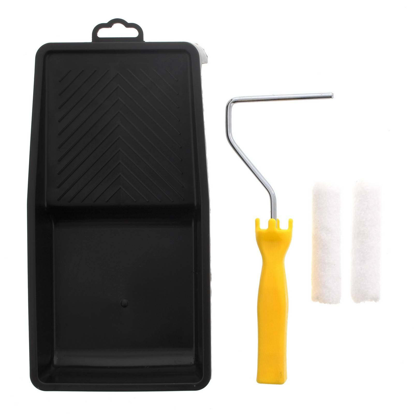 Paint Roller Cover Tray Kit 100mm x 4mm Nap Micro Fibre Unipro Smooth