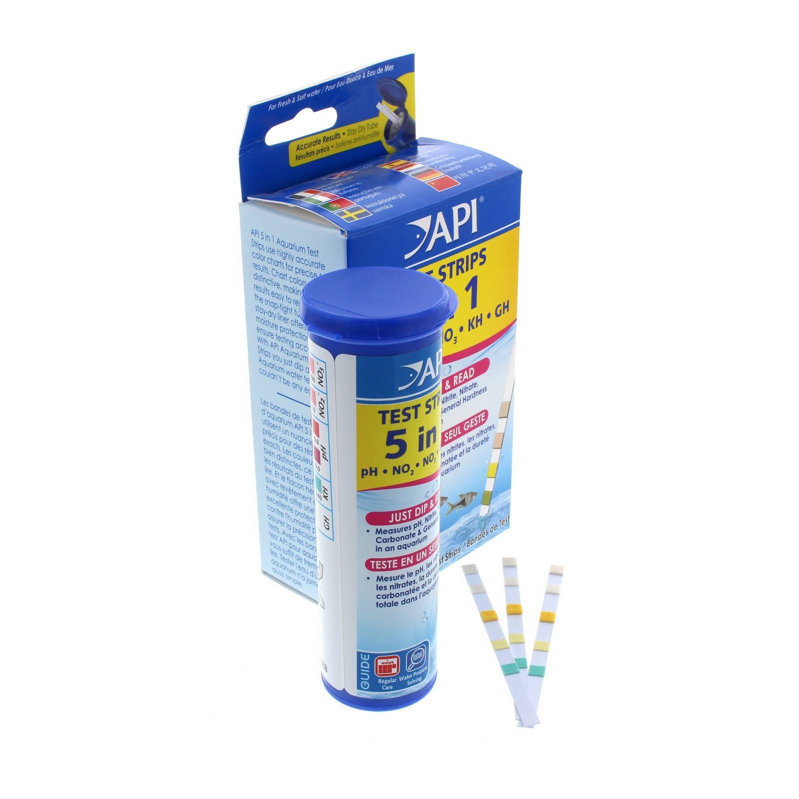 Aquarium Quick Testing Strips Fresh 5 In 1 25 Pack Fish
