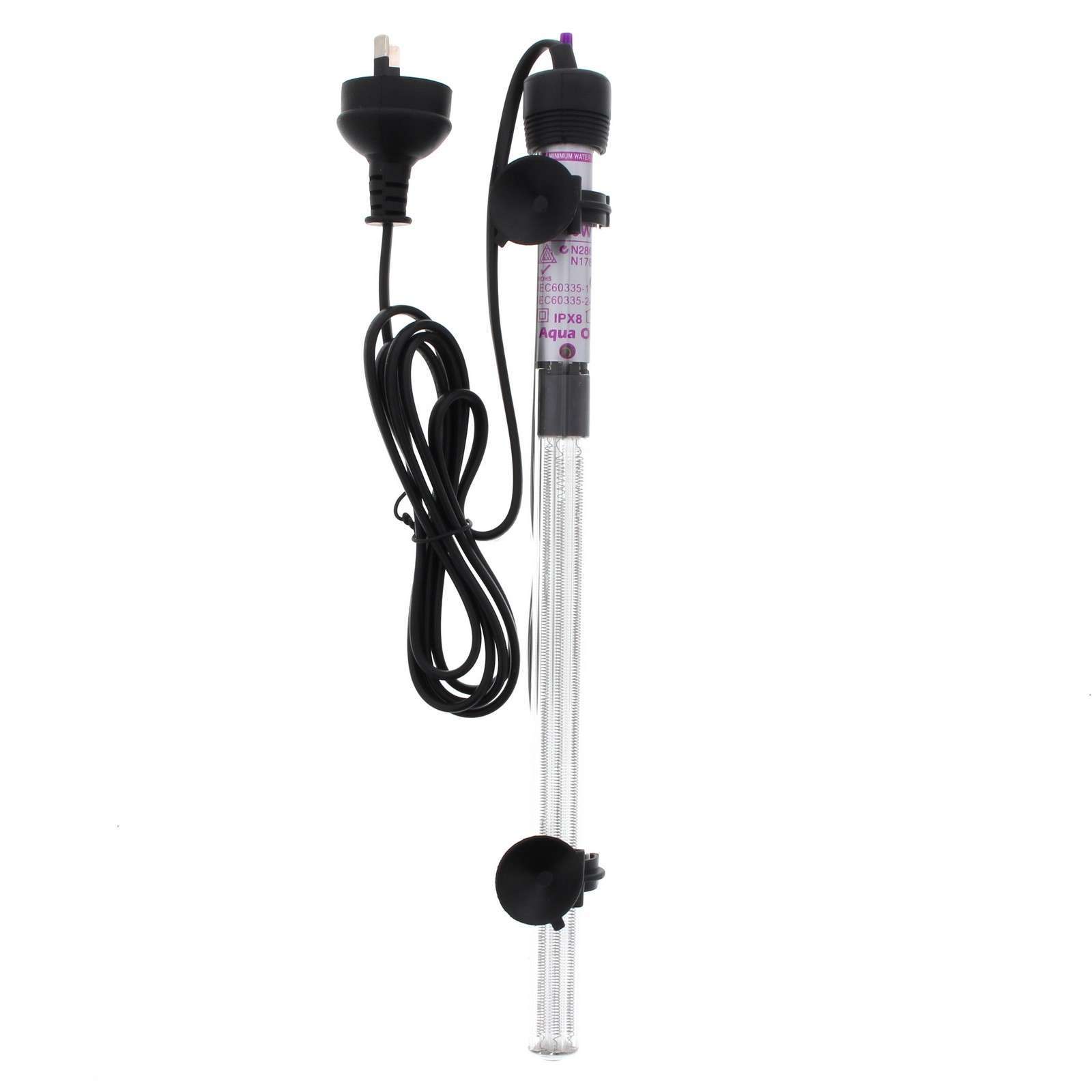 Aquarium Heater 300W Glass 33cm Fish Tank 11308 Aqua One 9325136030075