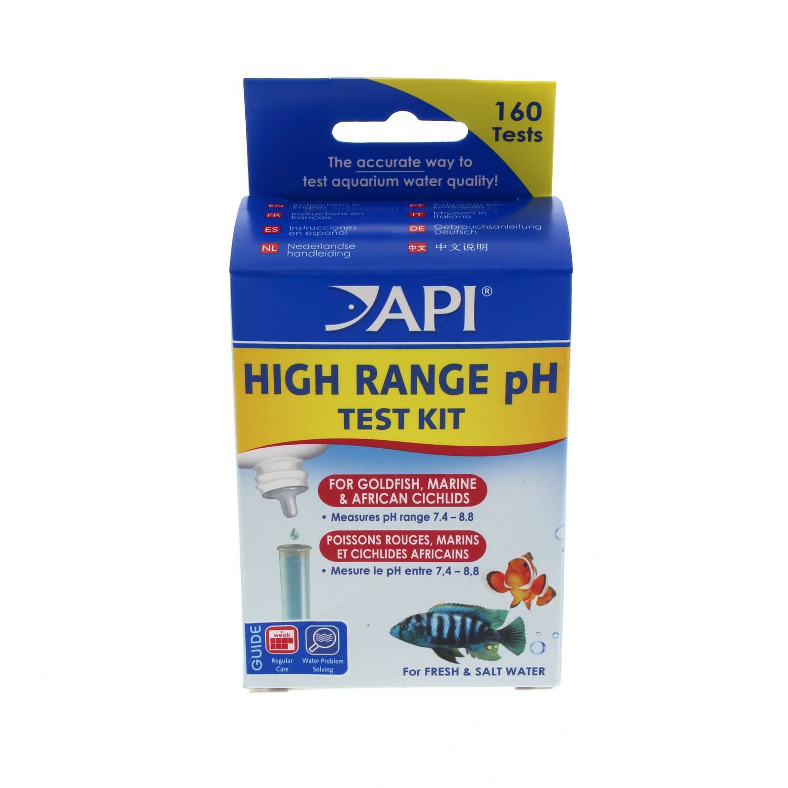 Ph High Range Test Kit Fresh or Saltwater Aquarium Fish Tank API Fast