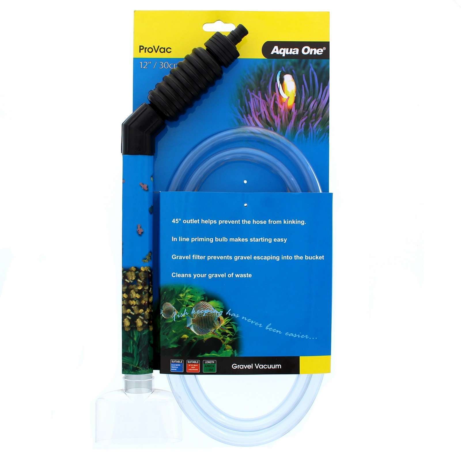 Gravel Cleaner Provac 12Inch / 30cm 20132 Fish Tank Aquarium Aqua One