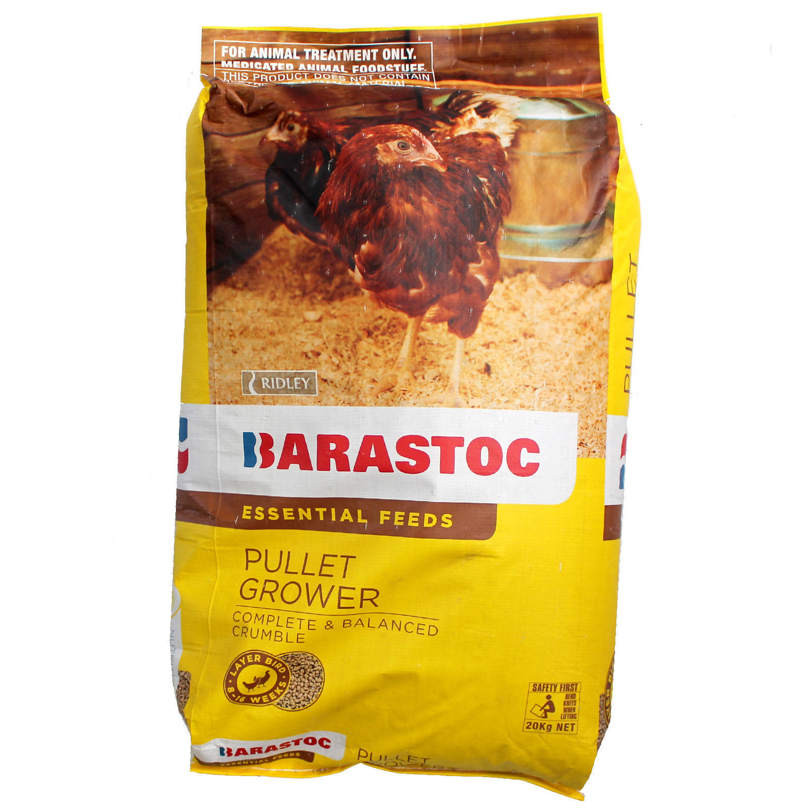 Pullet Grower Crumbles 20kg Barastoc Chicken Food Premium Quality