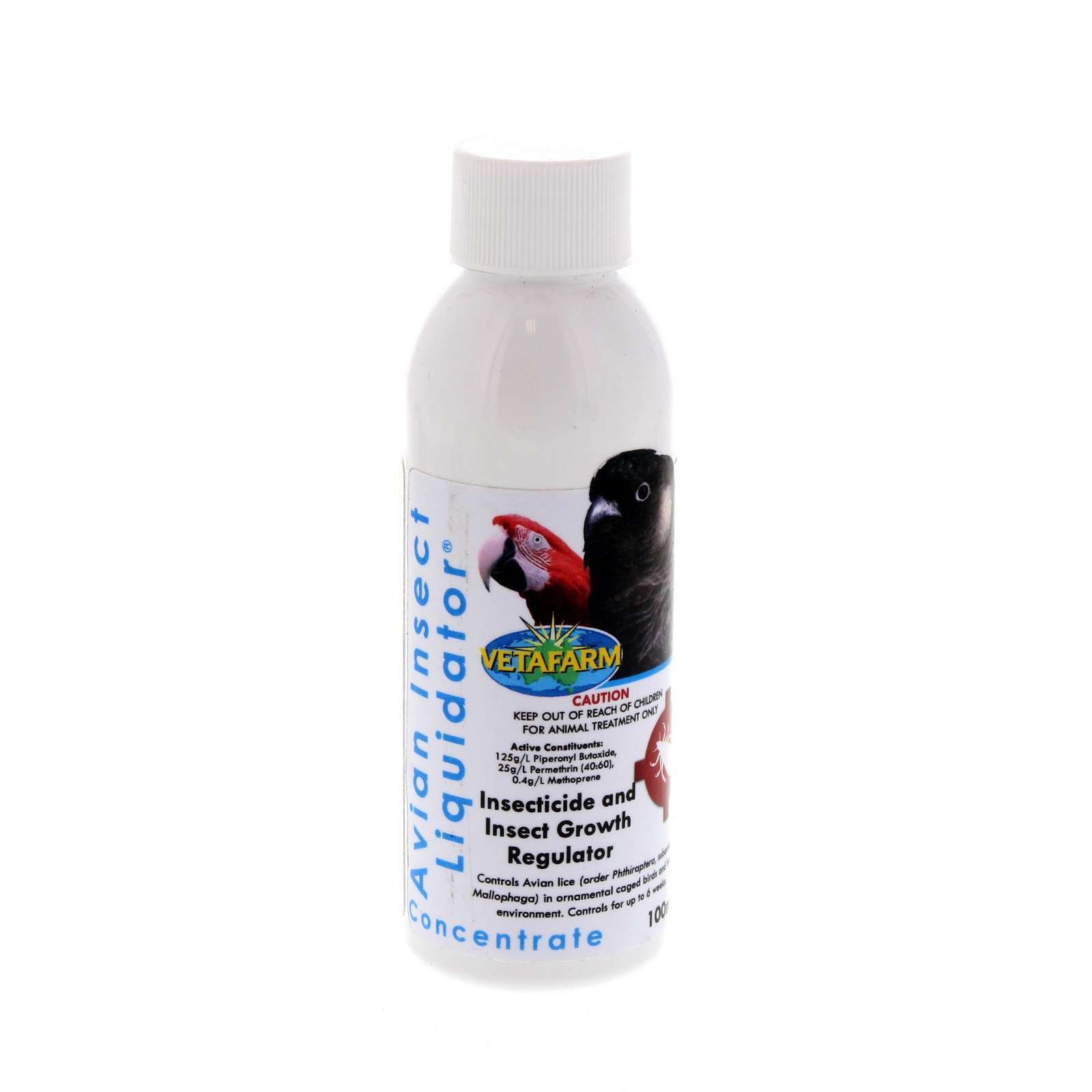Avian Insect Liquidator Concentrate 100ml Vetafarm Makes 2 Litres Mites