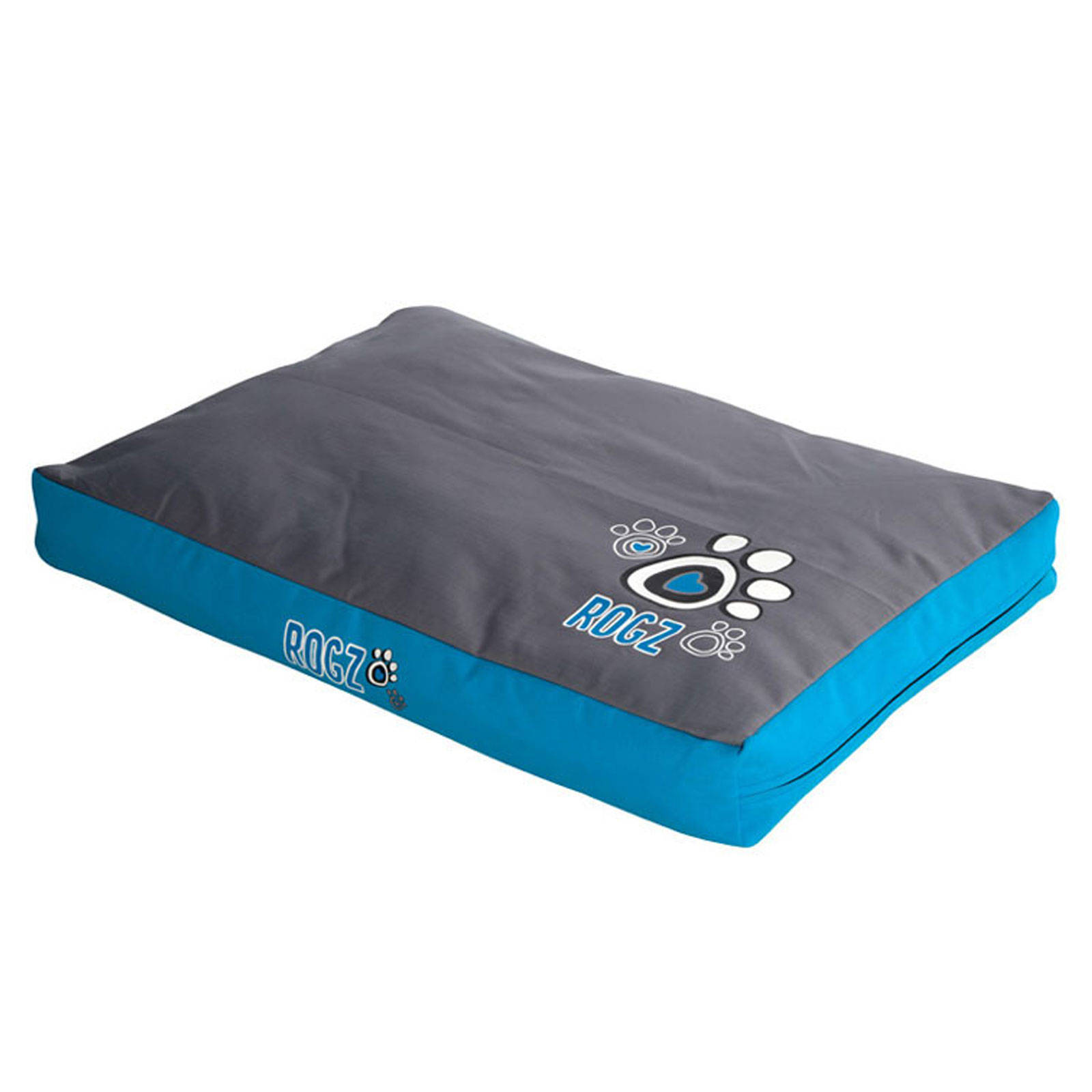 Rogz Dog Bed Flat Spice Podz Turquoise Paws XLarge Durable Dirt Water
