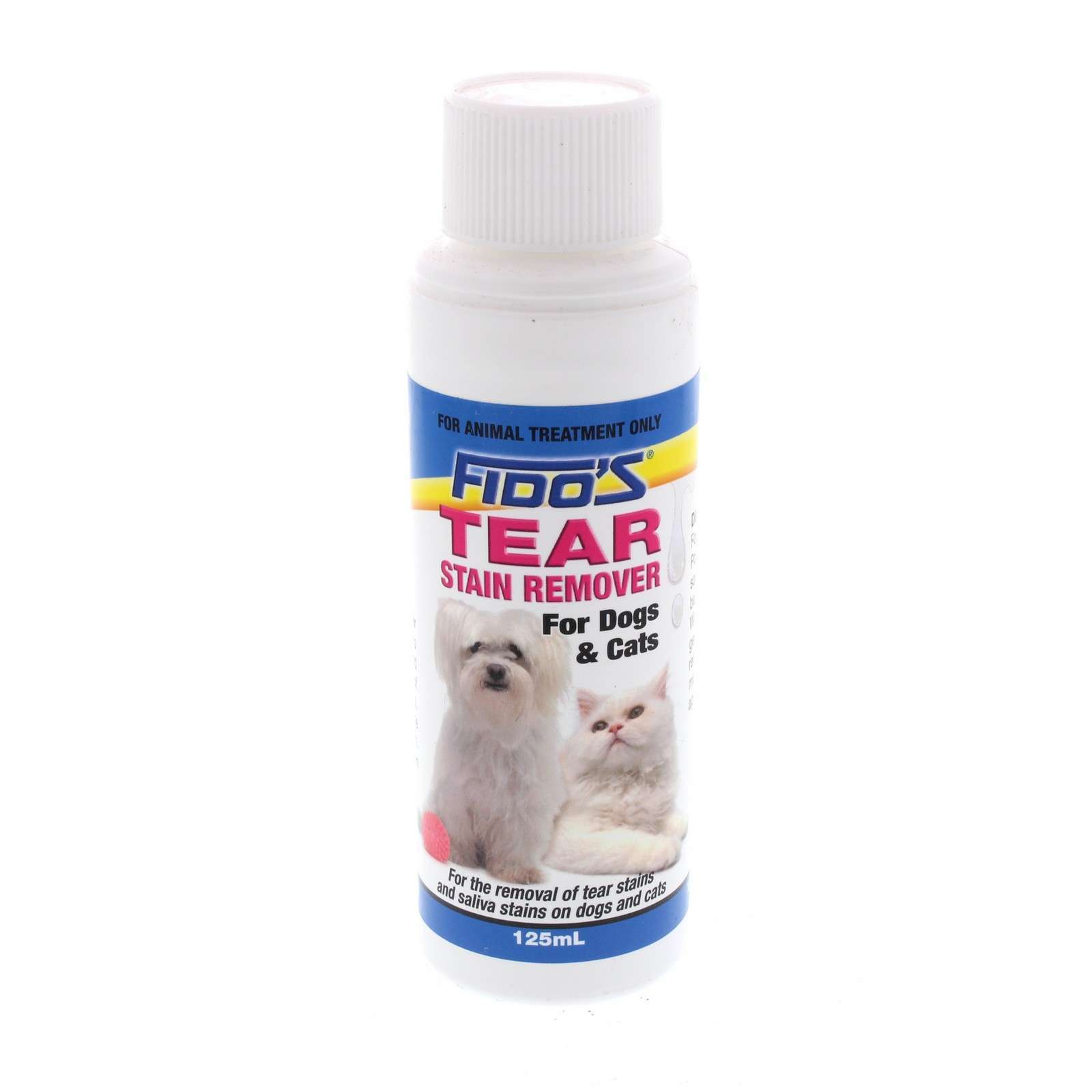 Tear Stain Remover Saliva Stain Dog Cat 125ml Fidos Removes Stains