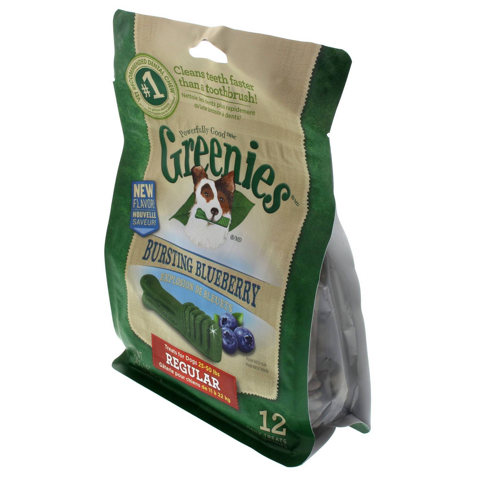 Greenies Dog Treat Pack Regular Bursting Blueberry Oral Care Total Body