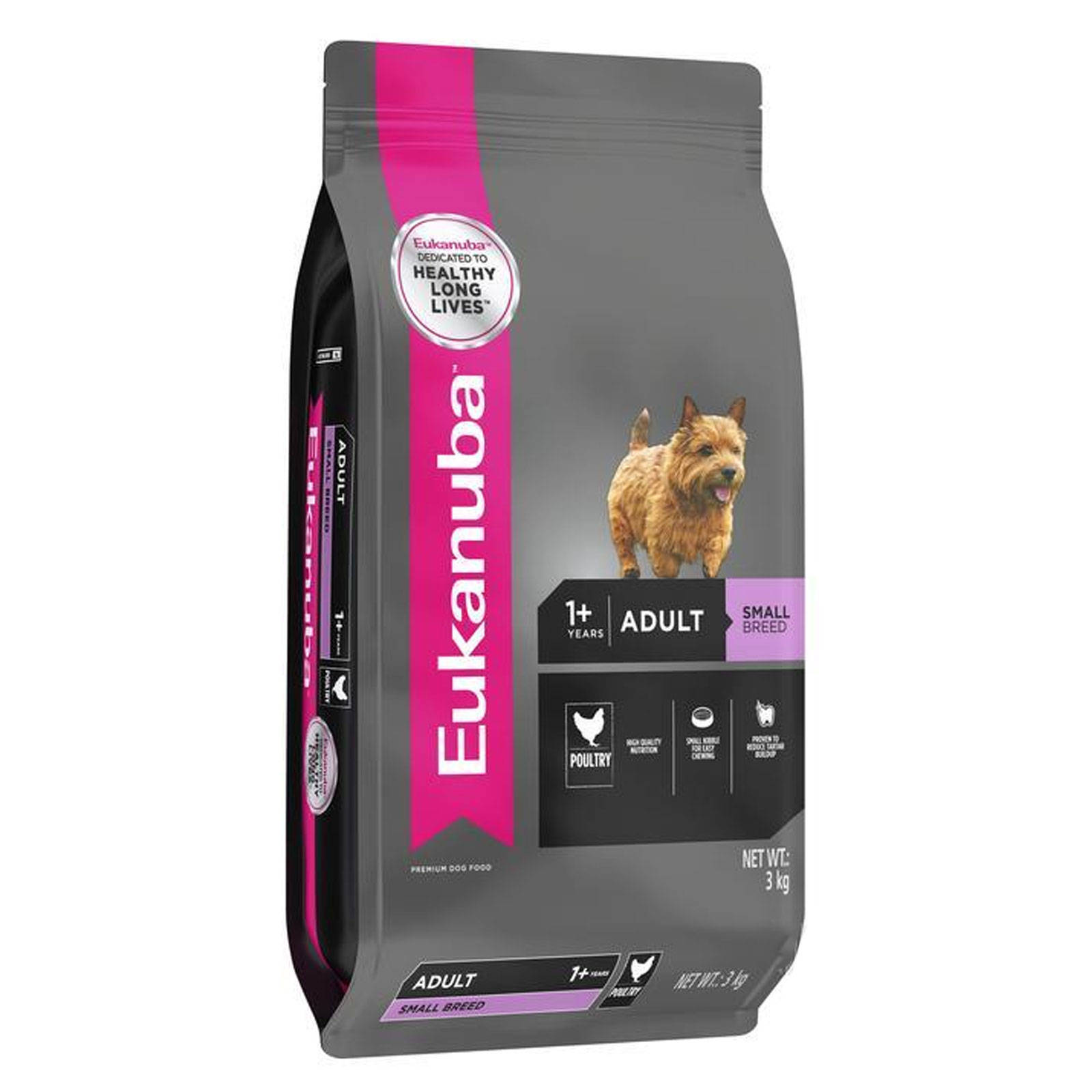 Eukanuba Adult Dog Food Small Breed 3Kg Pet Premium Food Balanced Diet