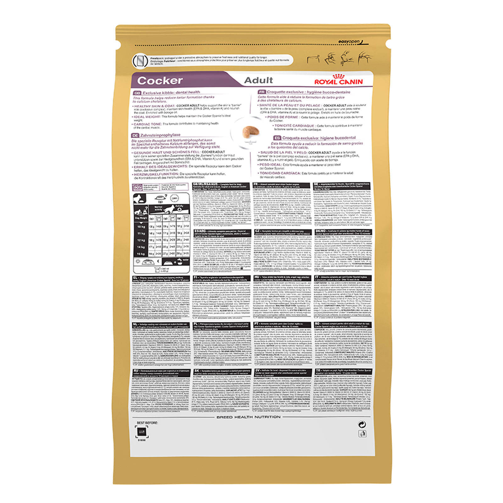 Royal Canin Cocker Spaniel 3kg Dog Food Breed Specific Premium Dry Food Adult