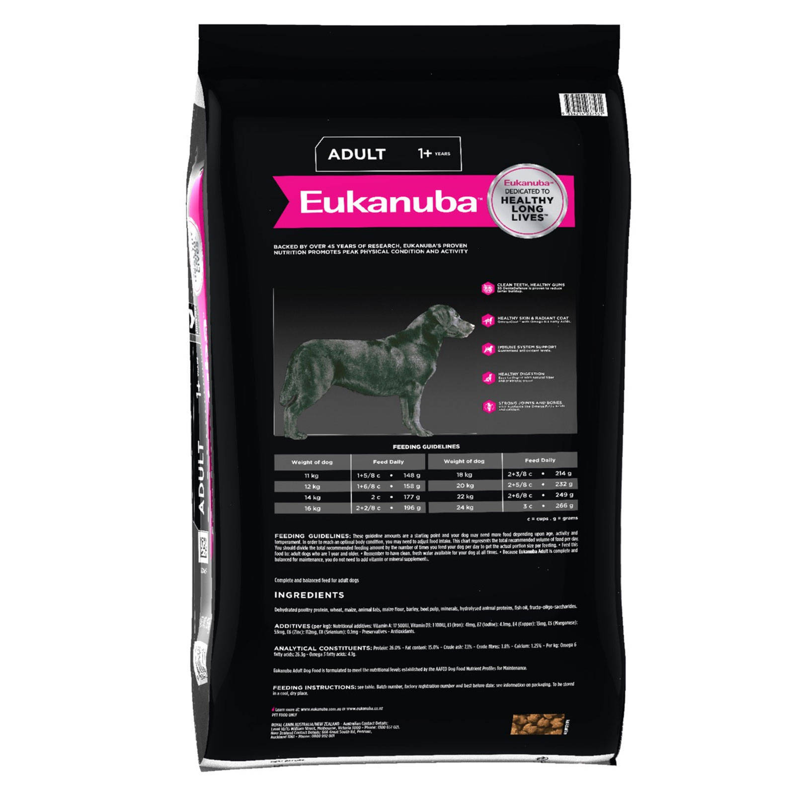 Eukanuba Adult Dog Food Medium Breed 3Kg Pet Premium Food Balanced Diet