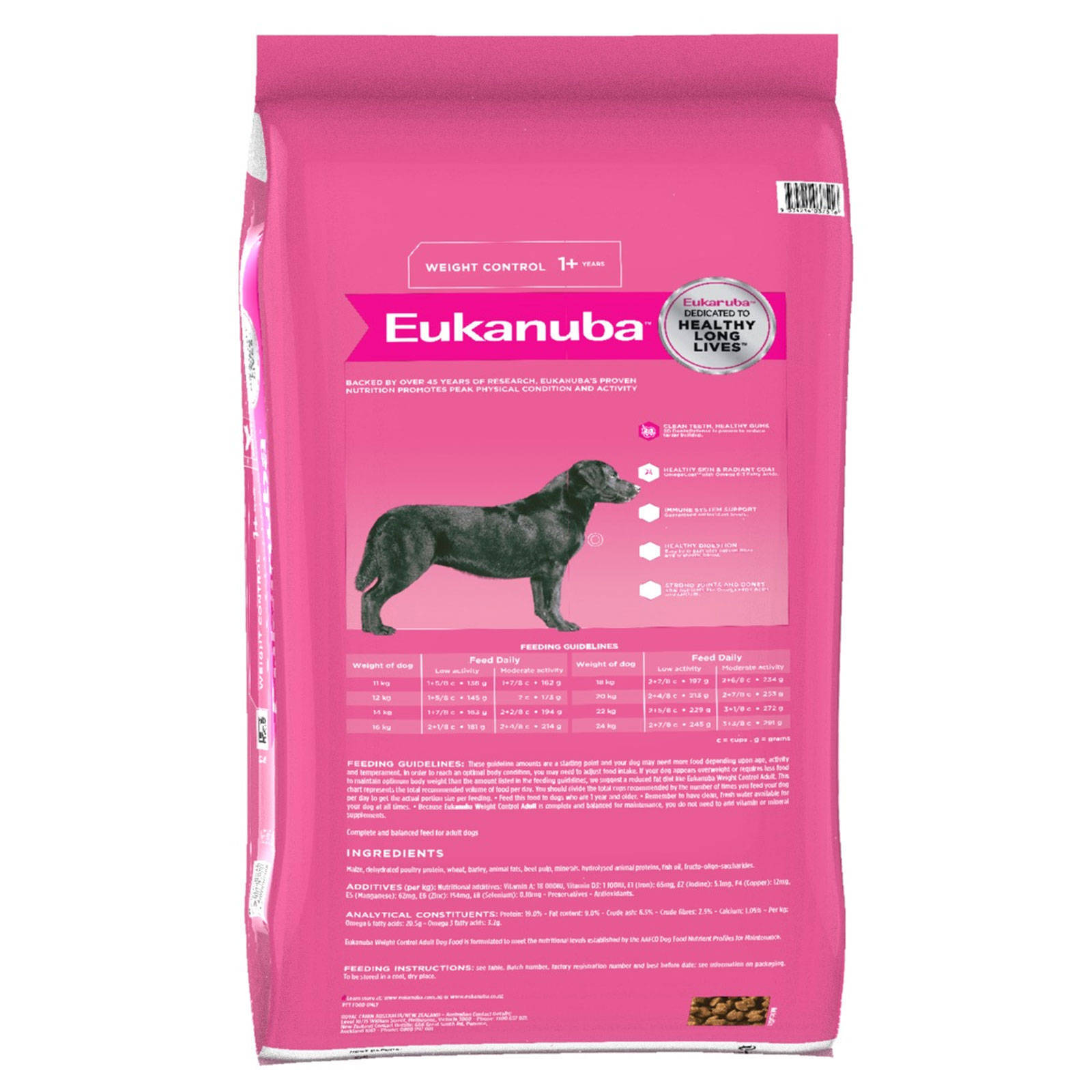 Eukanuba Weight Control 15Kg Pet Premium Food Balanced Diet Healthy