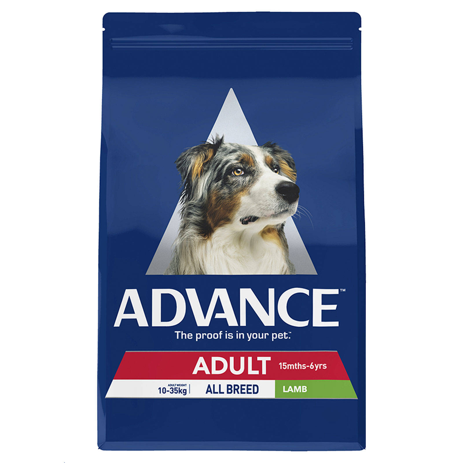 Advance Adult Dog Food All Breed Lamb 3kg Premium Pet Food Nutrition